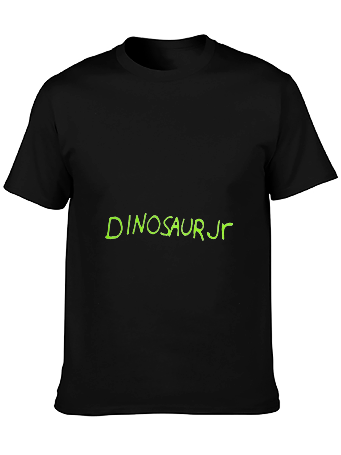 Black Dinosaur Jr. Graphic Tee - Black Cotton Casual view 3