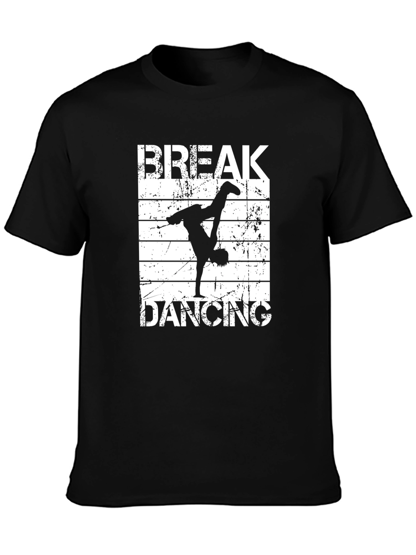 Black Break Dancing Black T-Shirt - Street Style Tee view 3