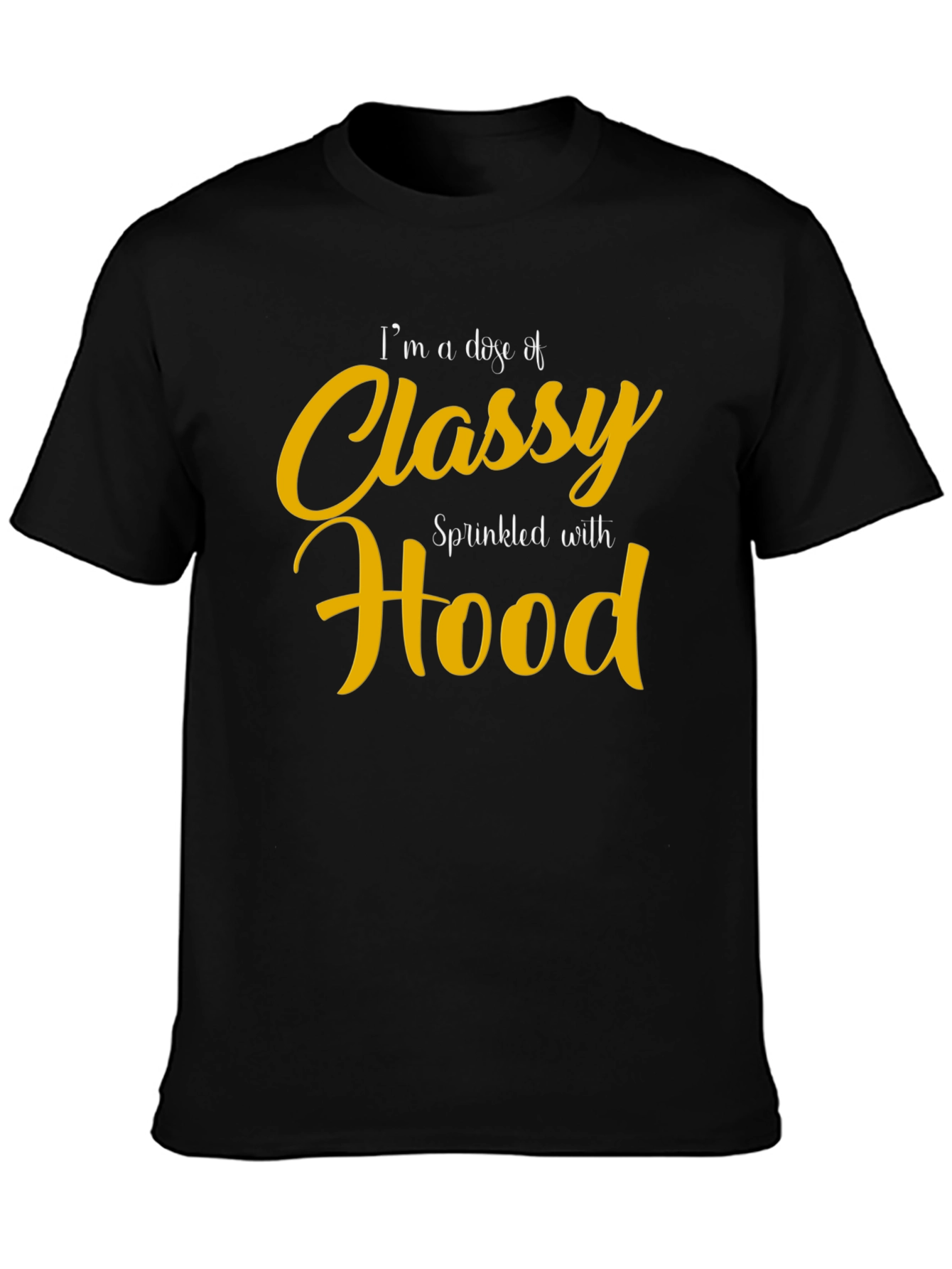 Classy Hood Graphic Tee - Men's Black T-Shirt - 3
