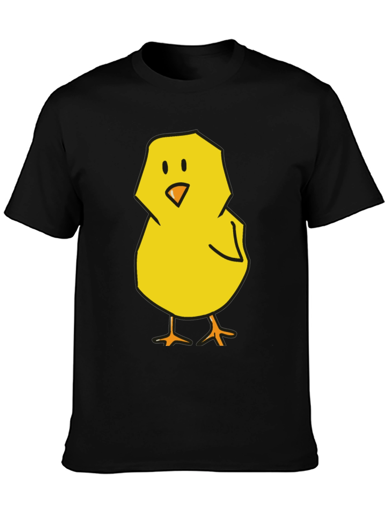 Black Cute Chick Graphic Tee - Black T-Shirt view 3