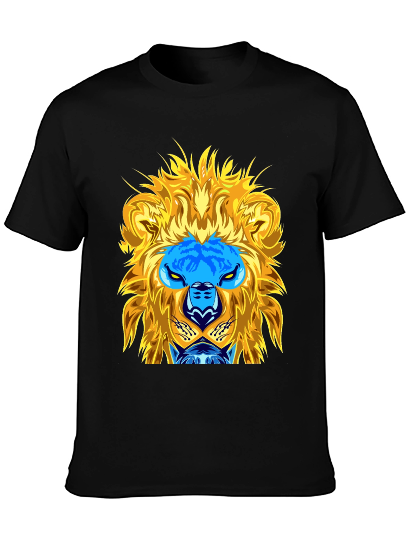 Black Lion Graphic Tee - Black Cotton Blend view 3