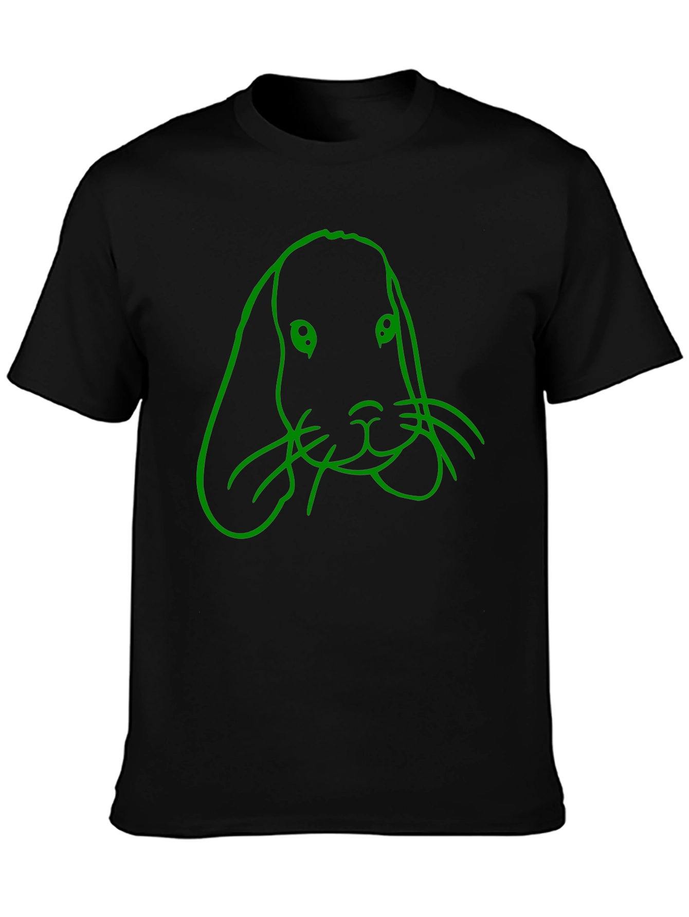 Black Rabbit Graphic Tee - Men's Black T-Shirt view 3