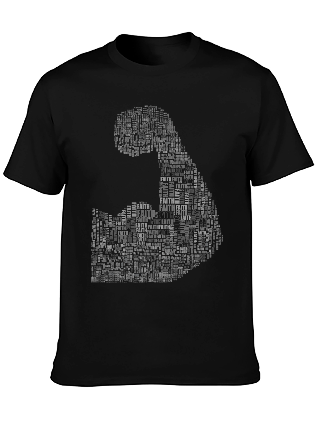 Black Faith Inspired Graphic Tee view 3