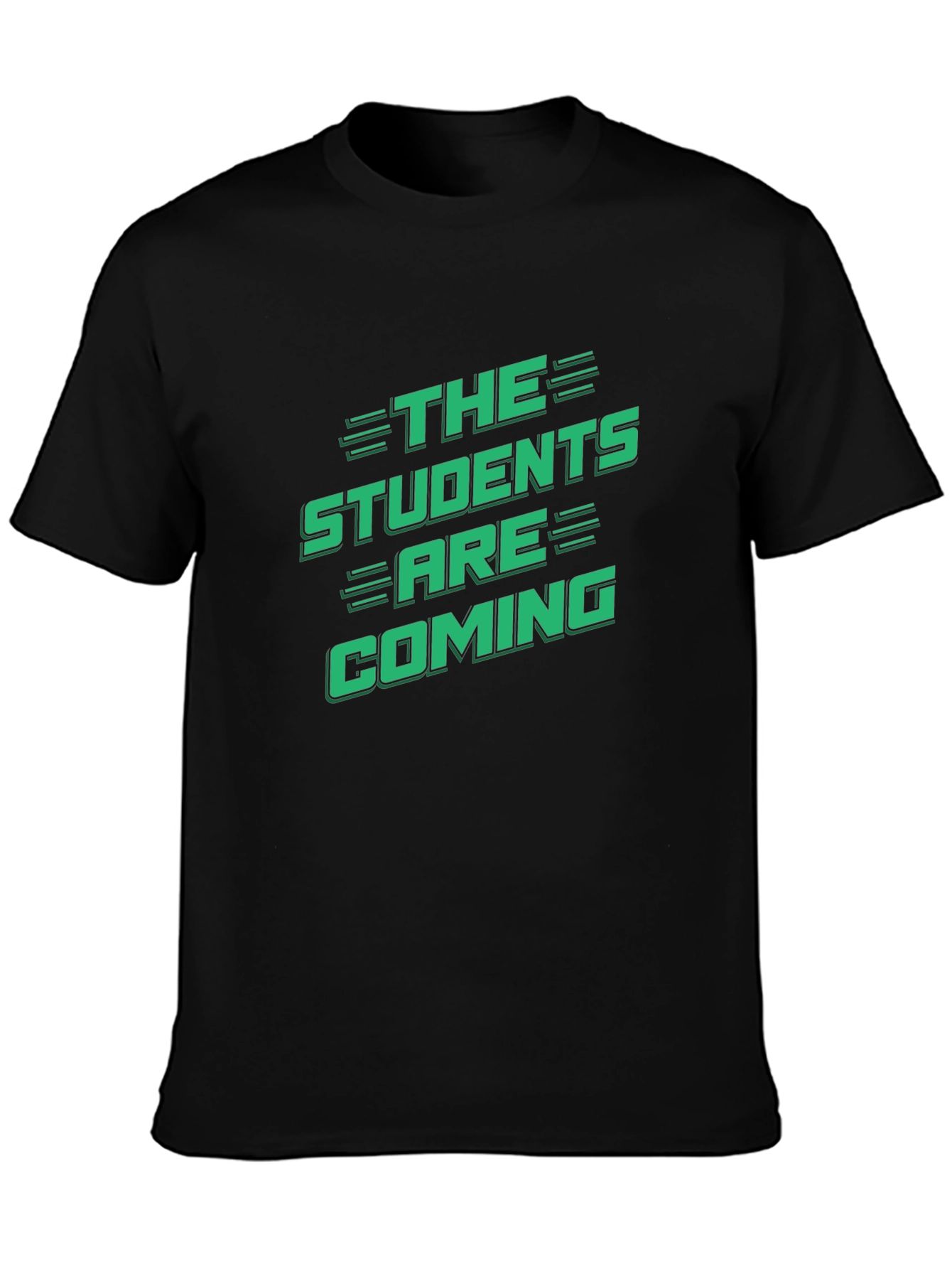 Black The Students Are Coming Graphic T-Shirt view 3