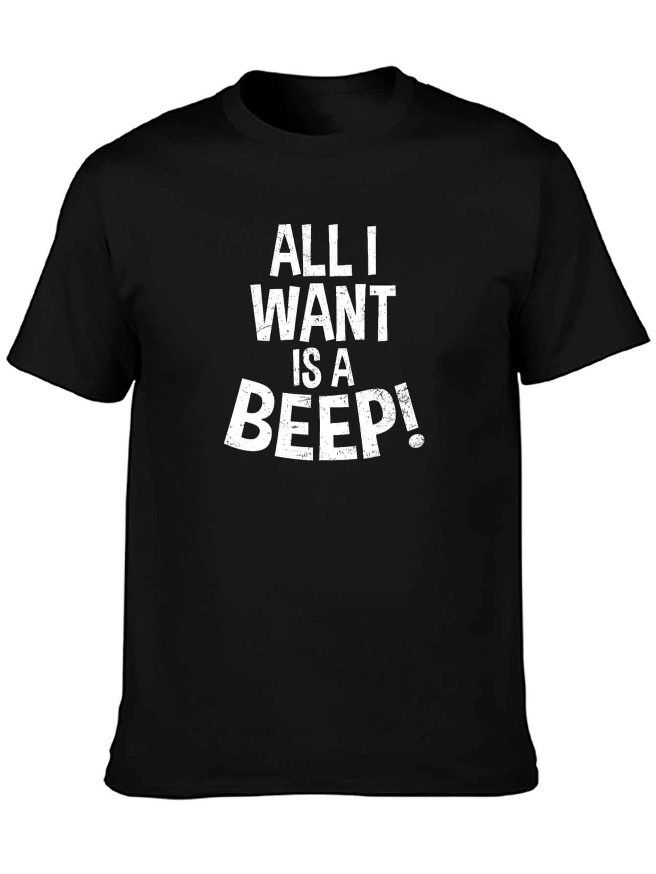 Black All I Want Is a Beep! Graphic Tee view 3