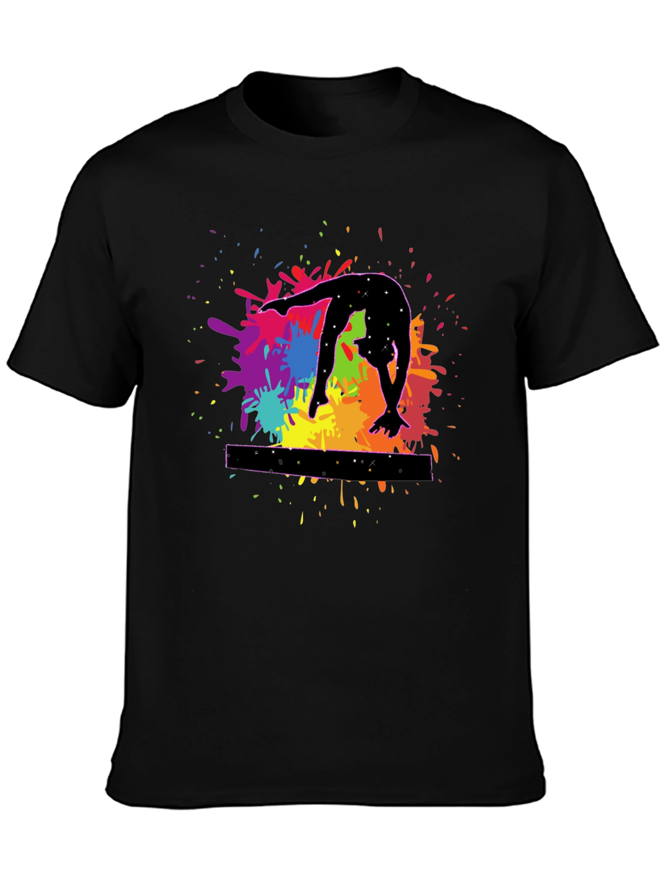 Gymnast Splash T-Shirt - Balance Beam Tee - 3