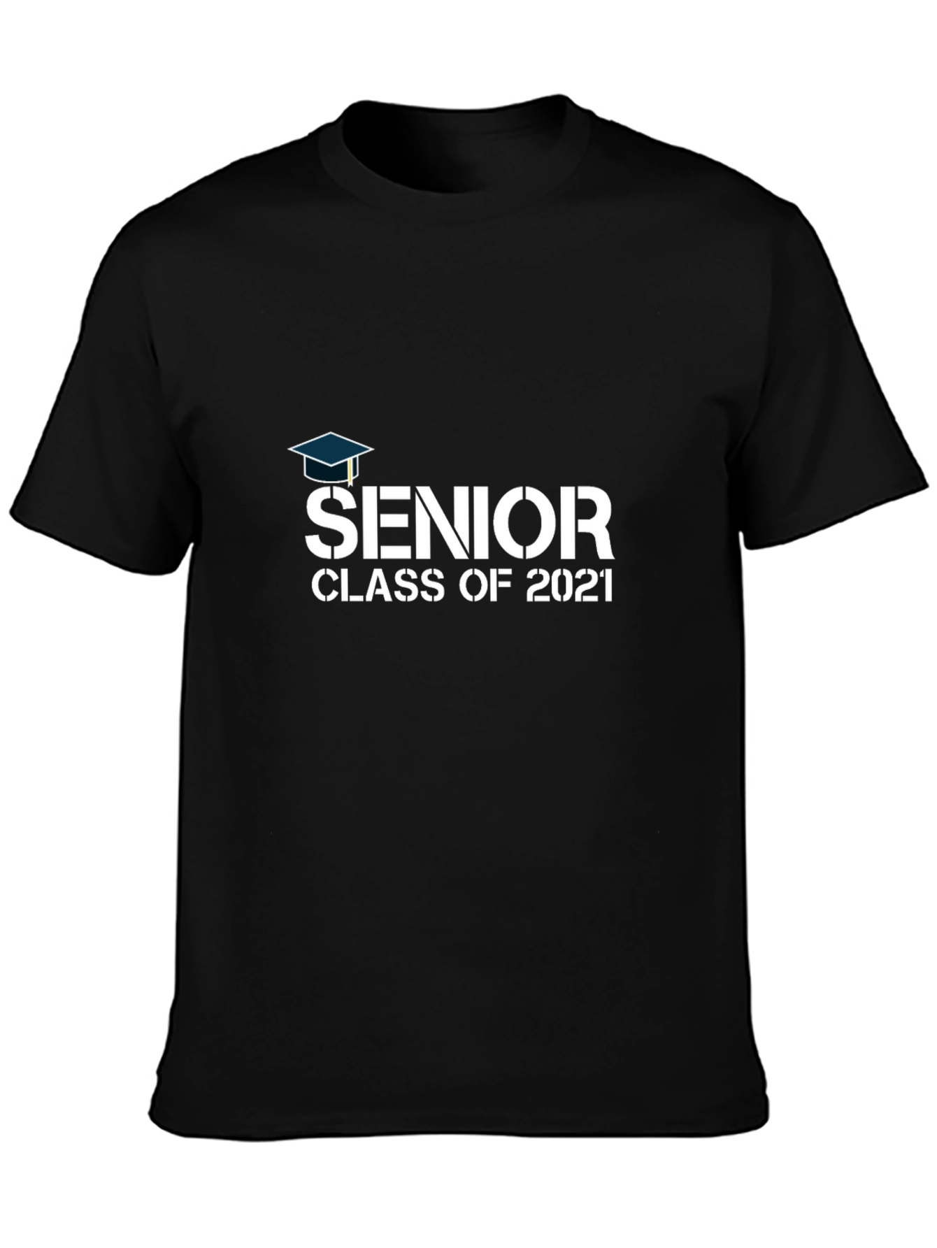 Black Senior Class of 2021 T-Shirt view 3
