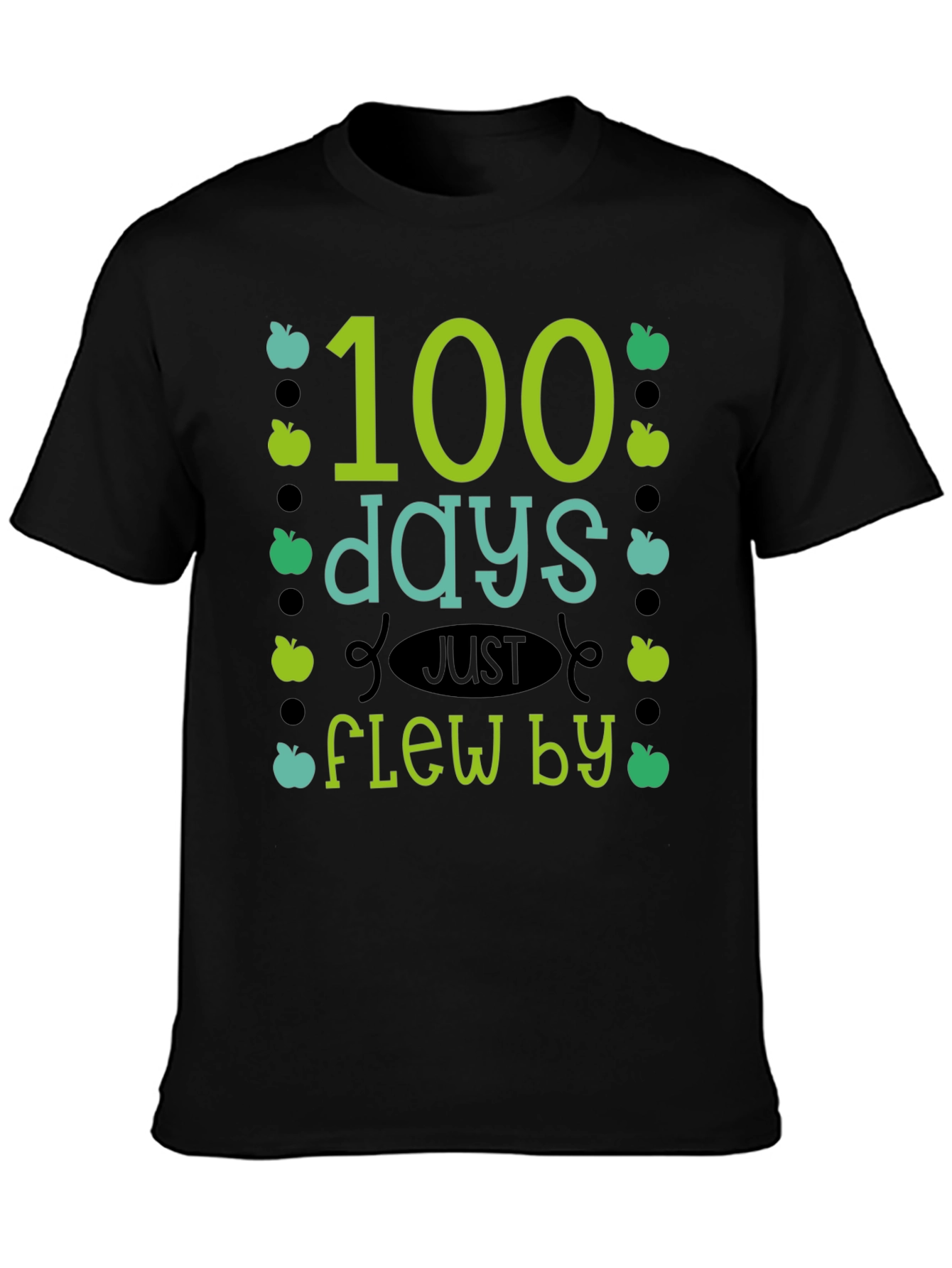 100 Days Flew By Teacher T-Shirt - 3