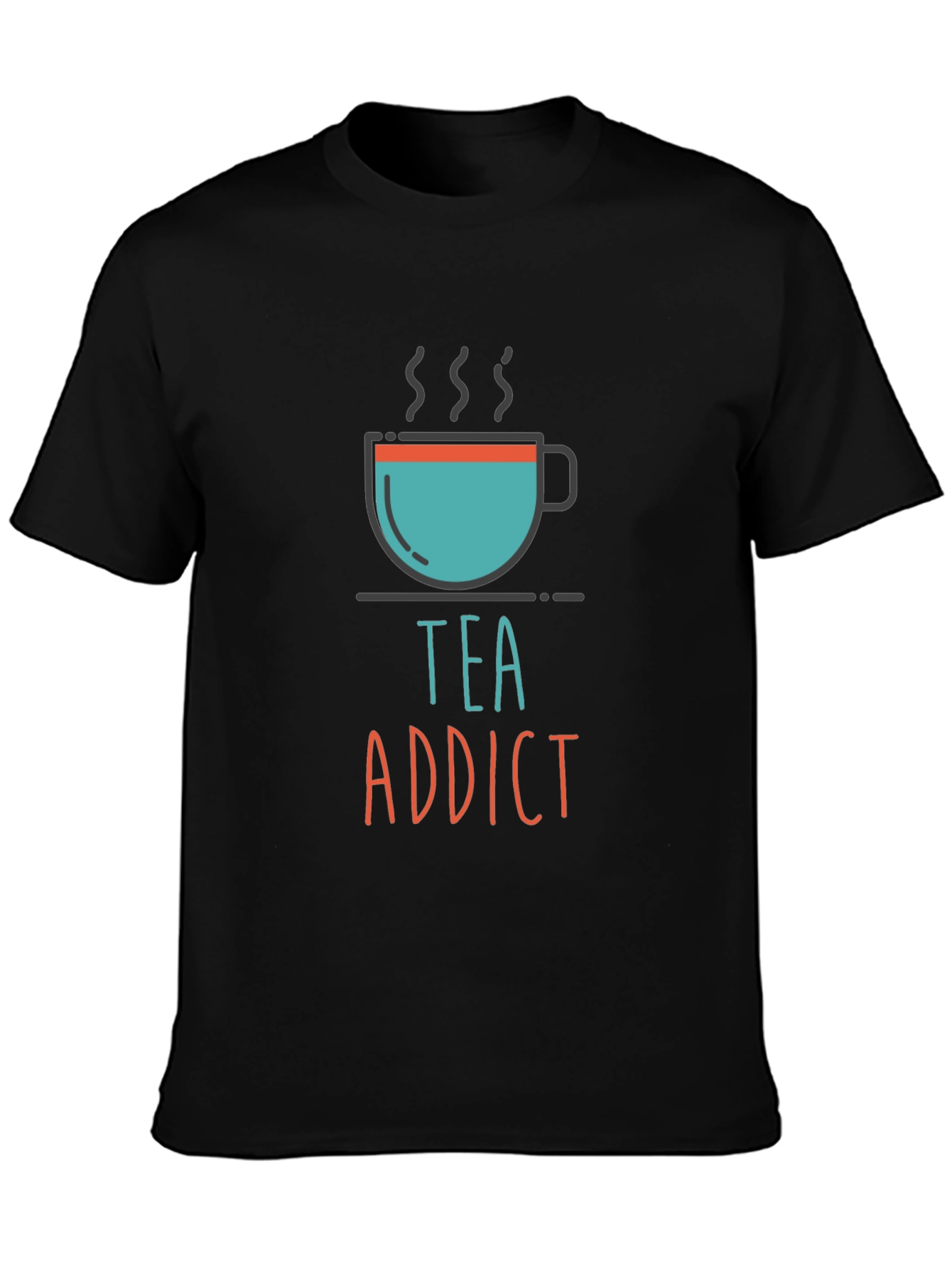 Black Tea Addict Graphic Tee - Unisex Casual T-Shirt view 3
