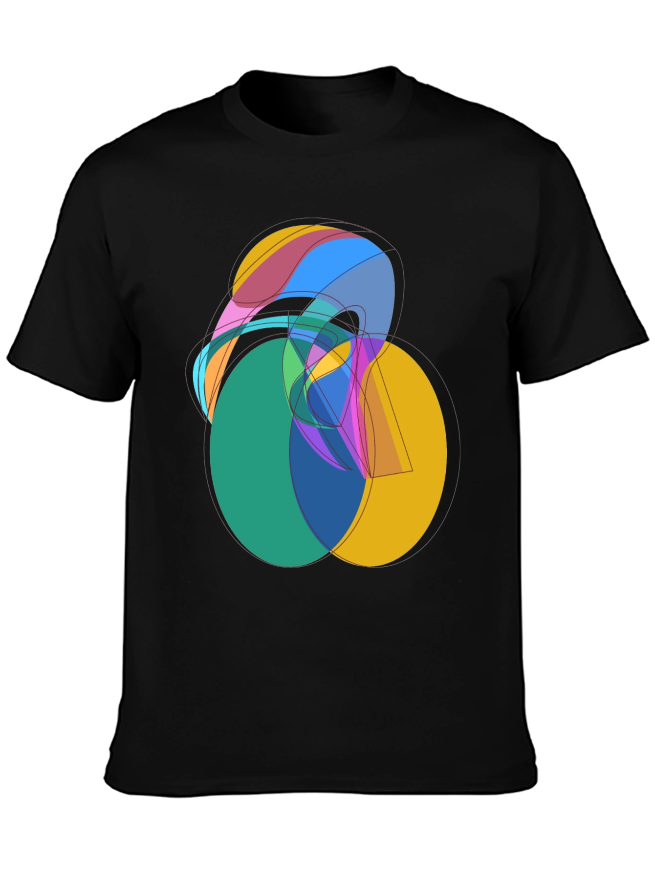 Abstract Graphic Tee - Modern Art Shirt - 3