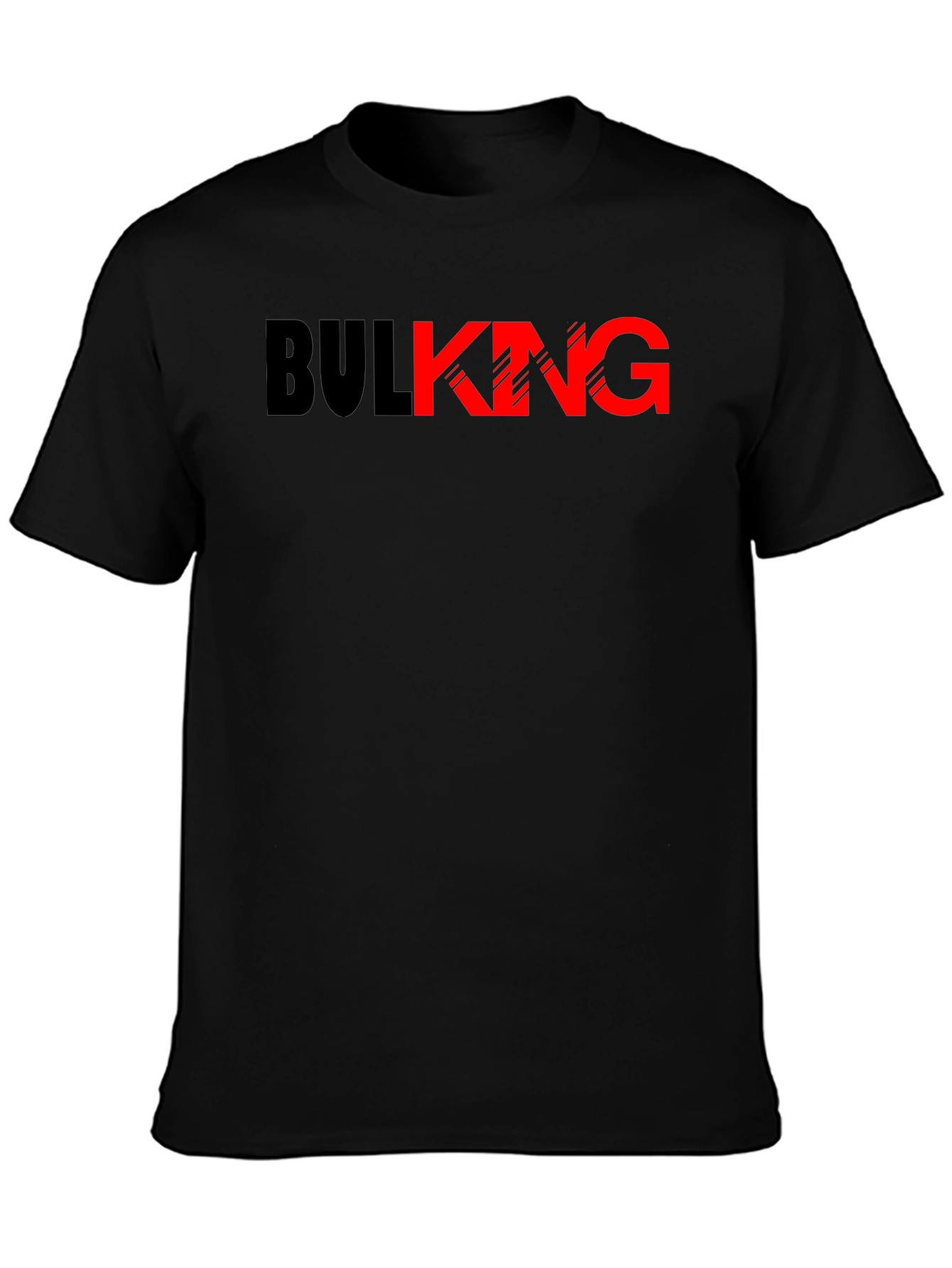 Black Bulking Graphic Tee - Black & Red view 3