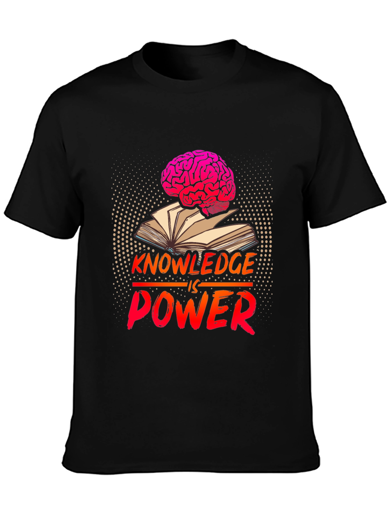 Black Knowledge is Power Graphic T-Shirt view 3