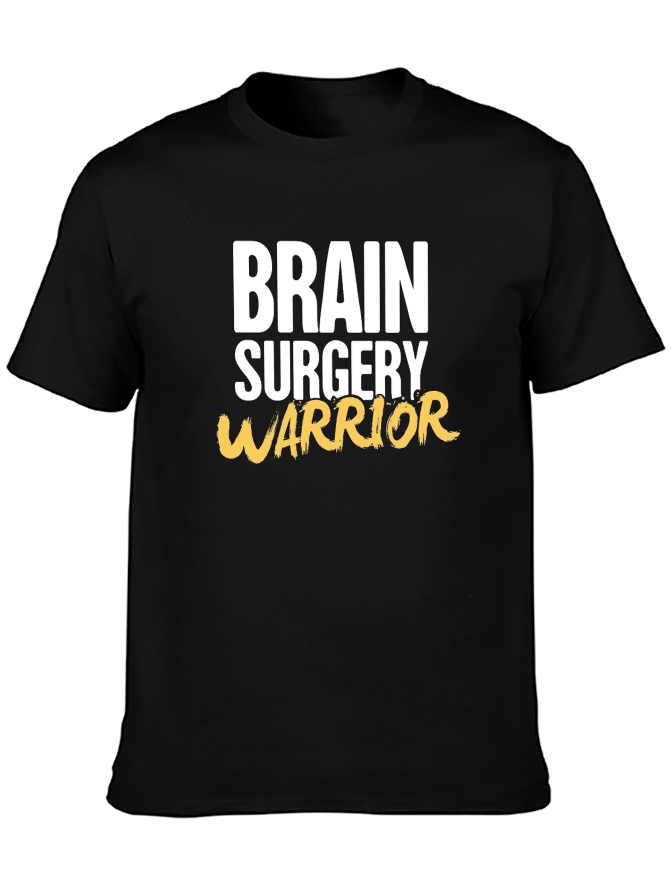 Black Brain Surgery Warrior Graphic T-Shirt view 3