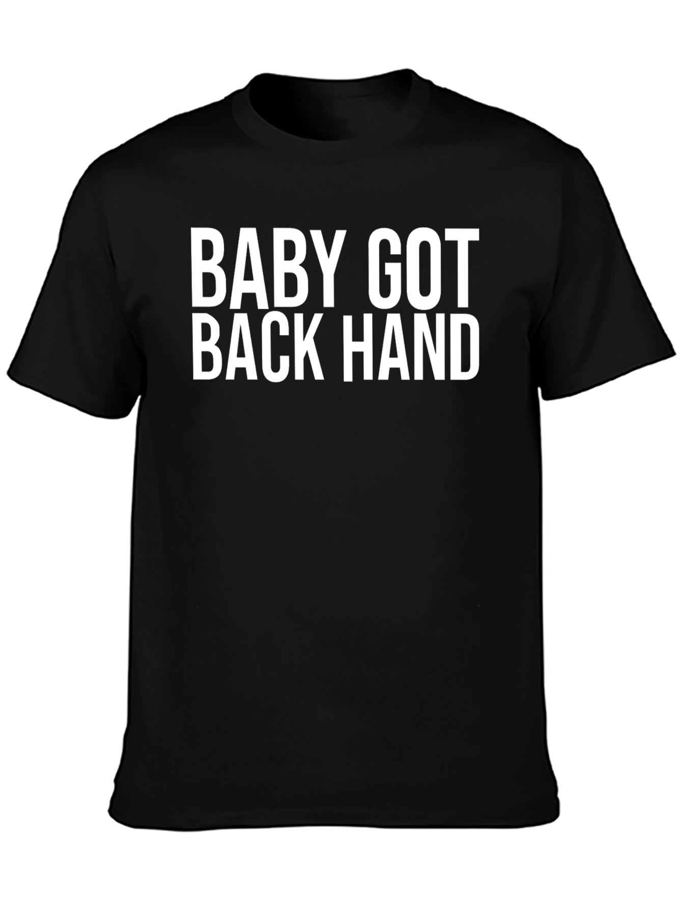 Black Baby Got Back Hand Black T-Shirt Funny Adult Humor view 3