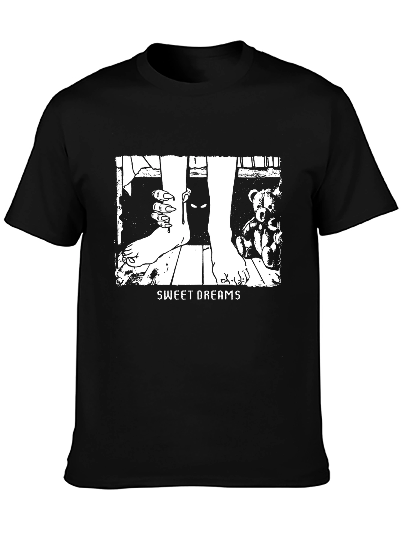 Black Sweet Dreams Graphic Tee - Black view 3
