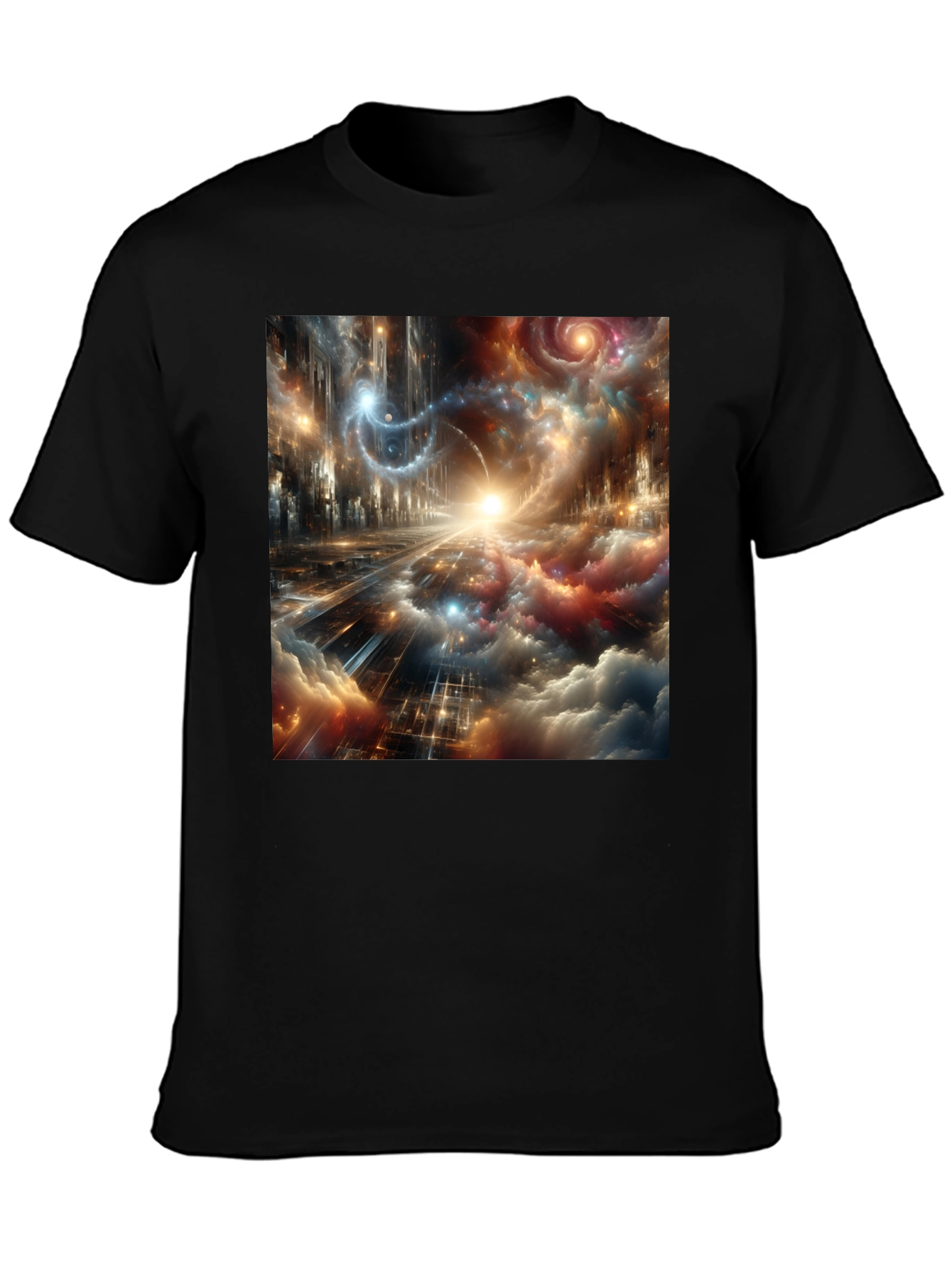 Black Nebula Dreamscape Graphic Tee view 3