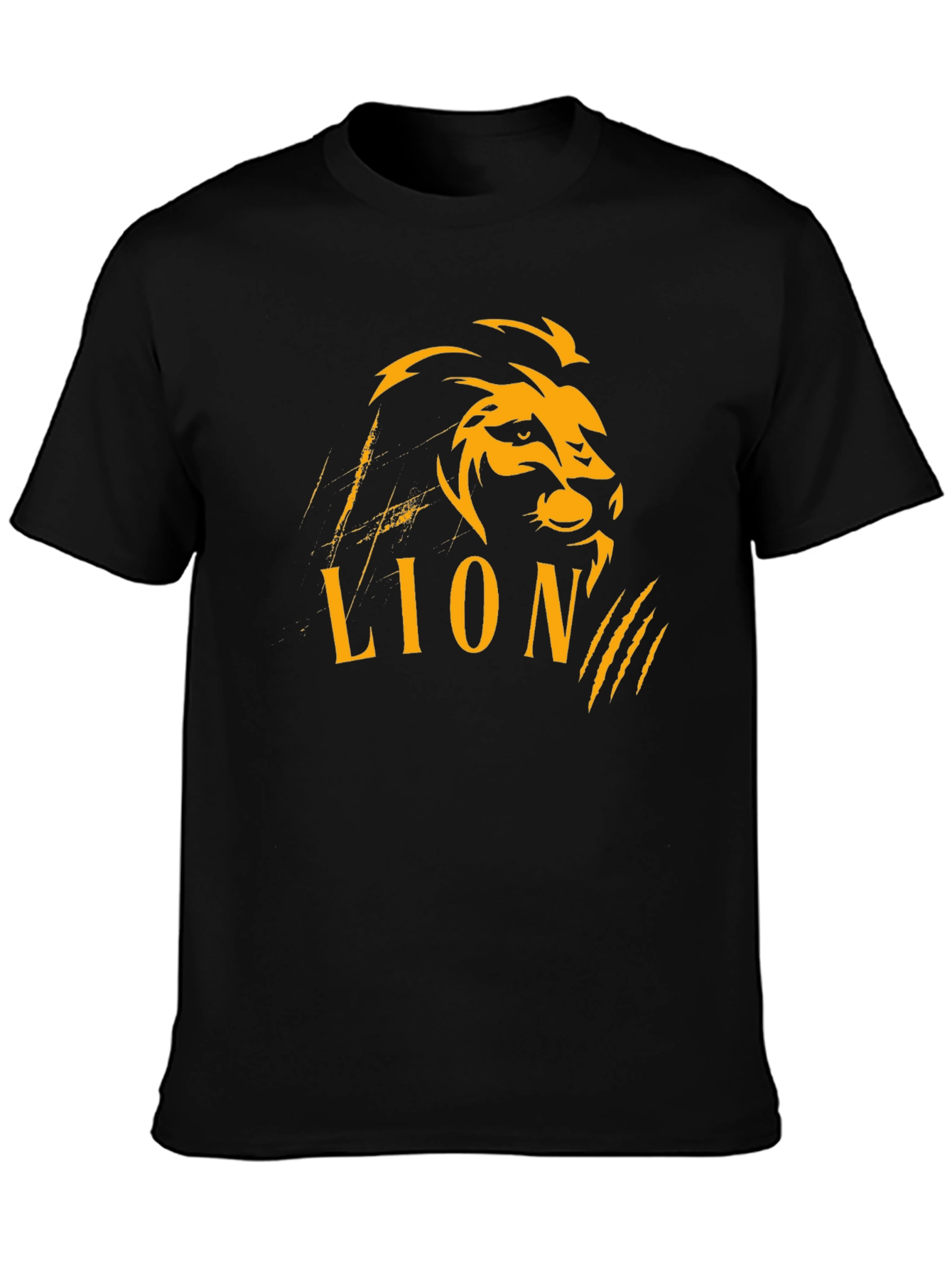 Black Black Lion Graphic Tee - Bold Style view 3