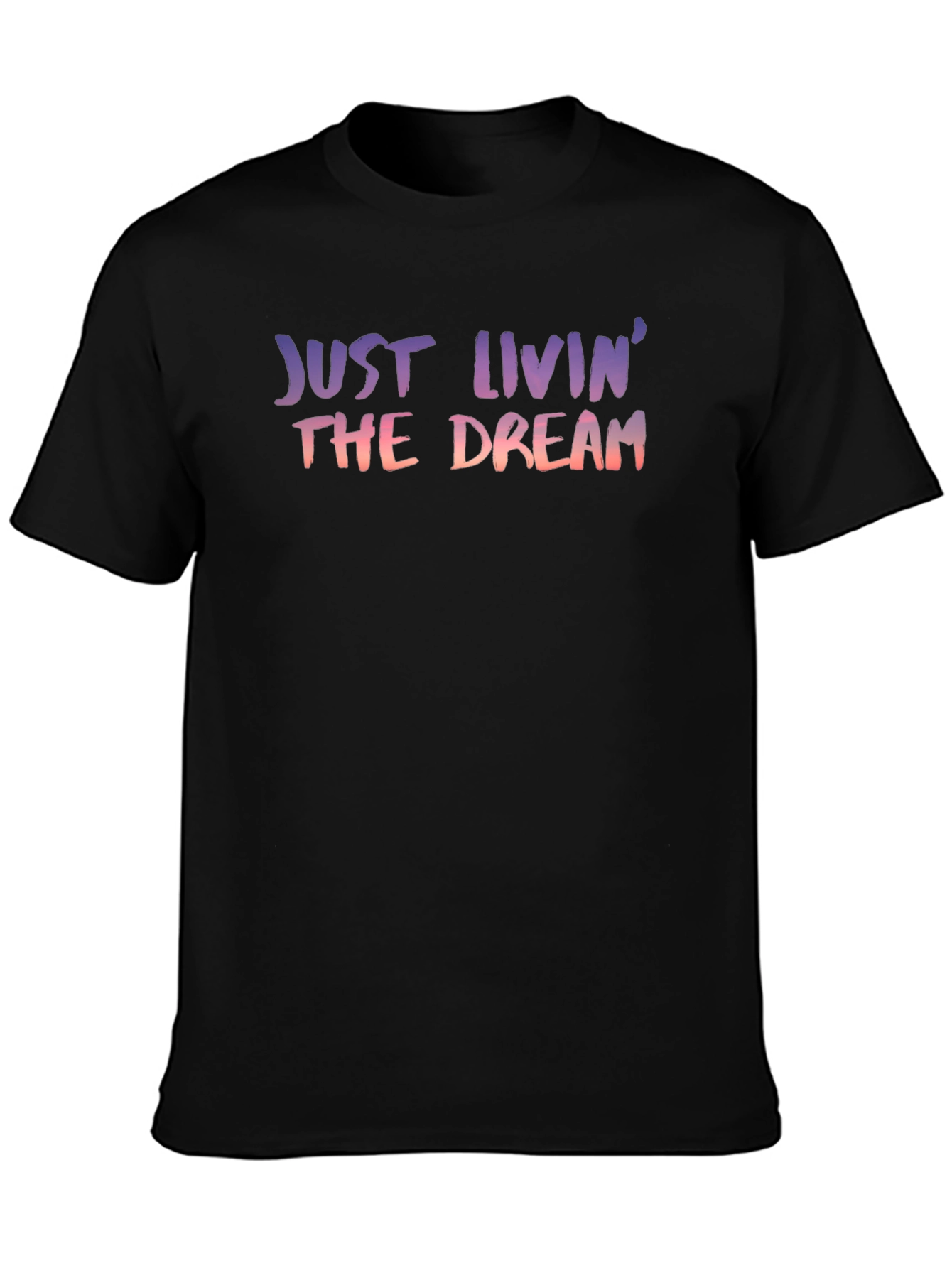 Black Just Livin' the Dream Graphic Tee view 3