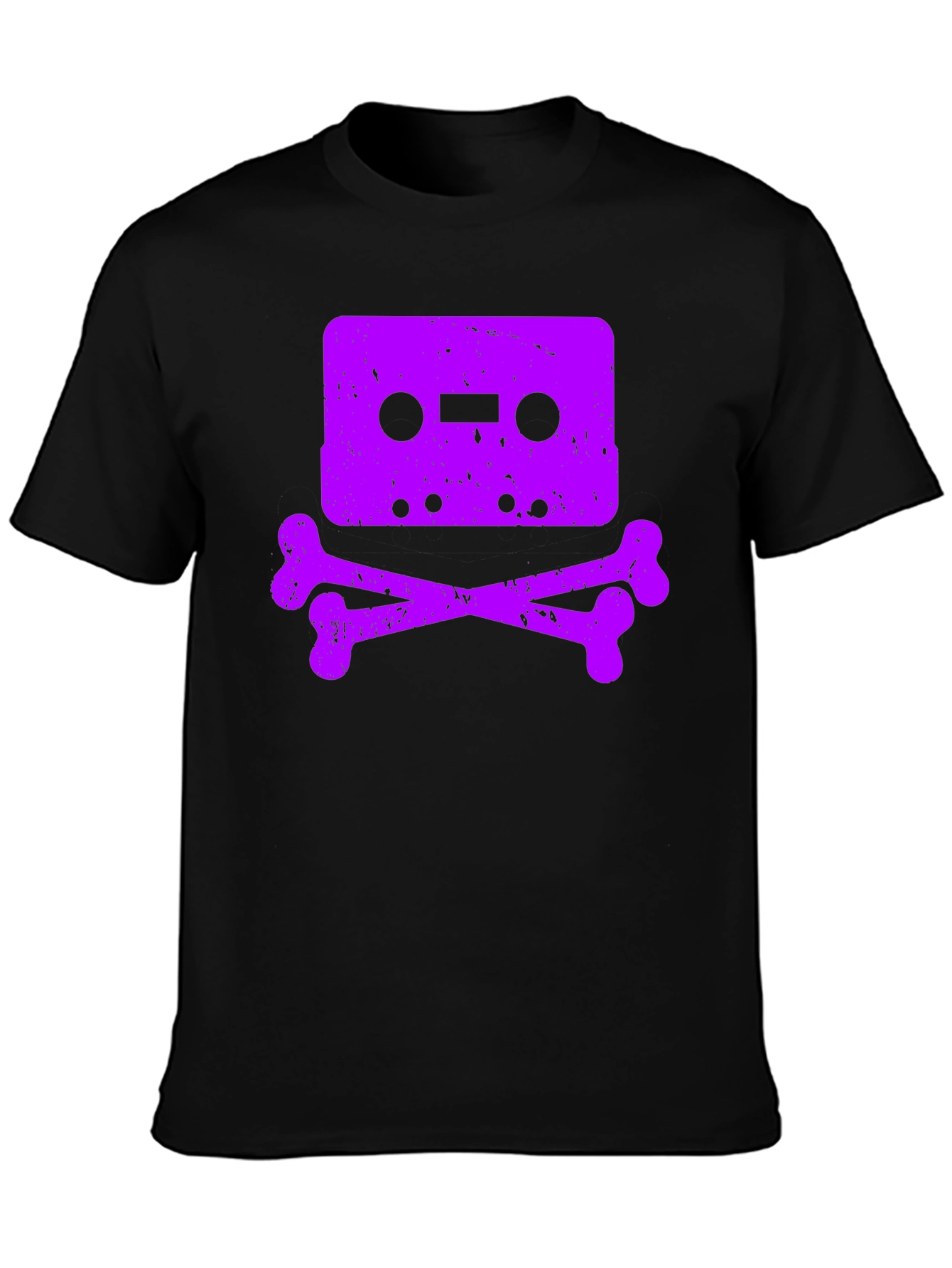 Cassette Skull Graphic T-Shirt - Vintage Retro Style - 3