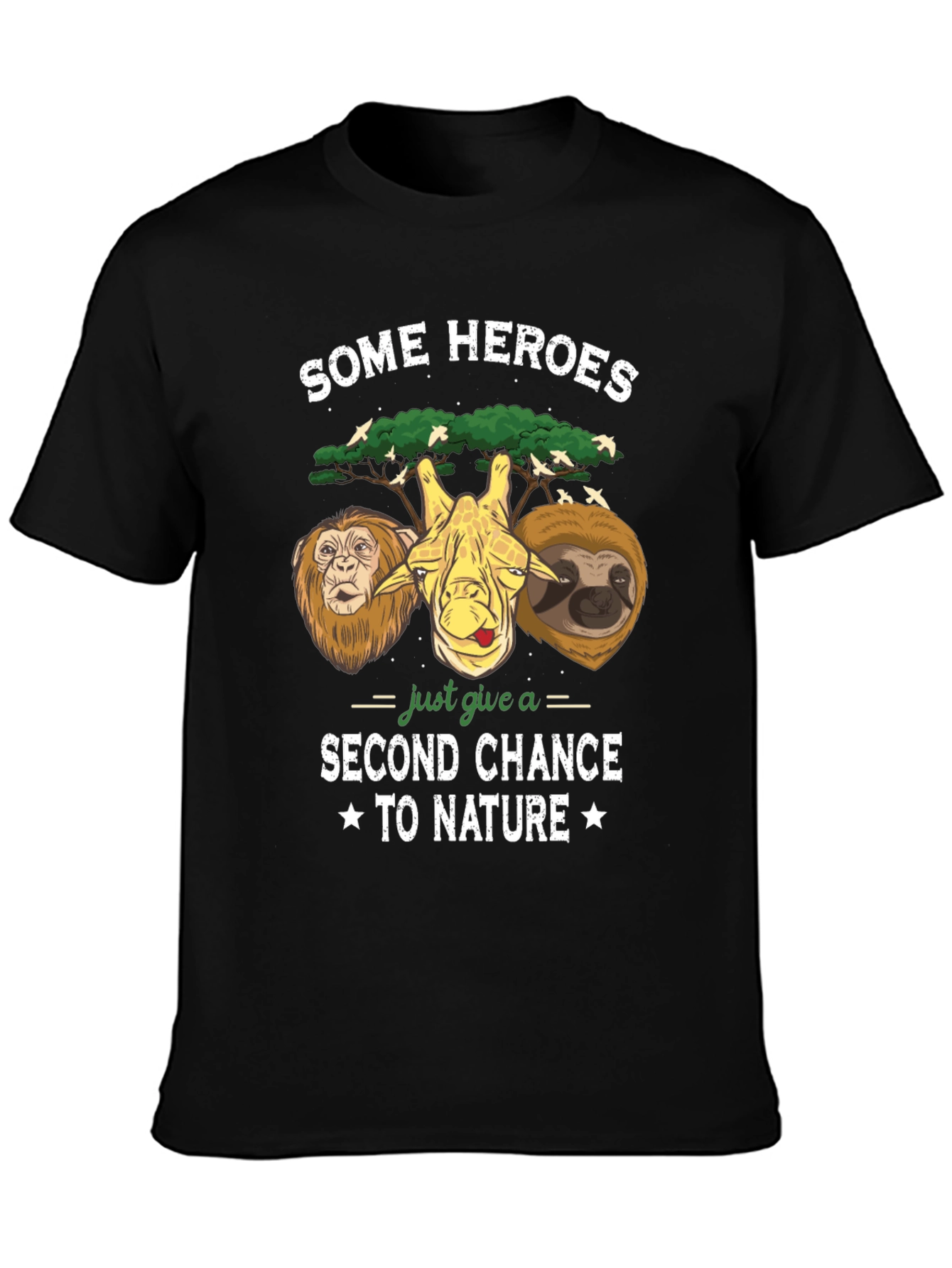 Black Some Heroes Animal Graphic T-Shirt view 3
