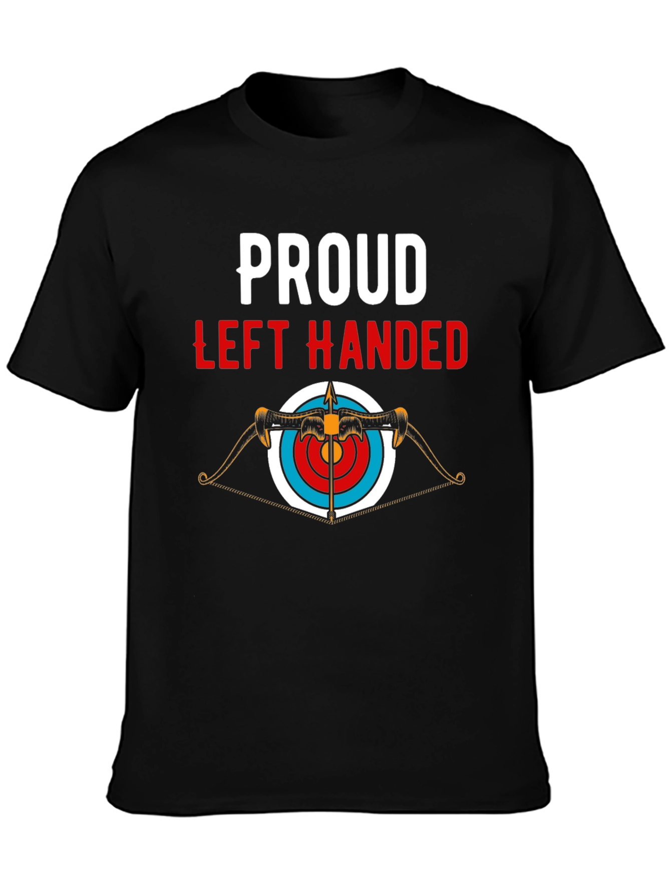 Black Proud Left-Handed Archer T-Shirt - Black view 3