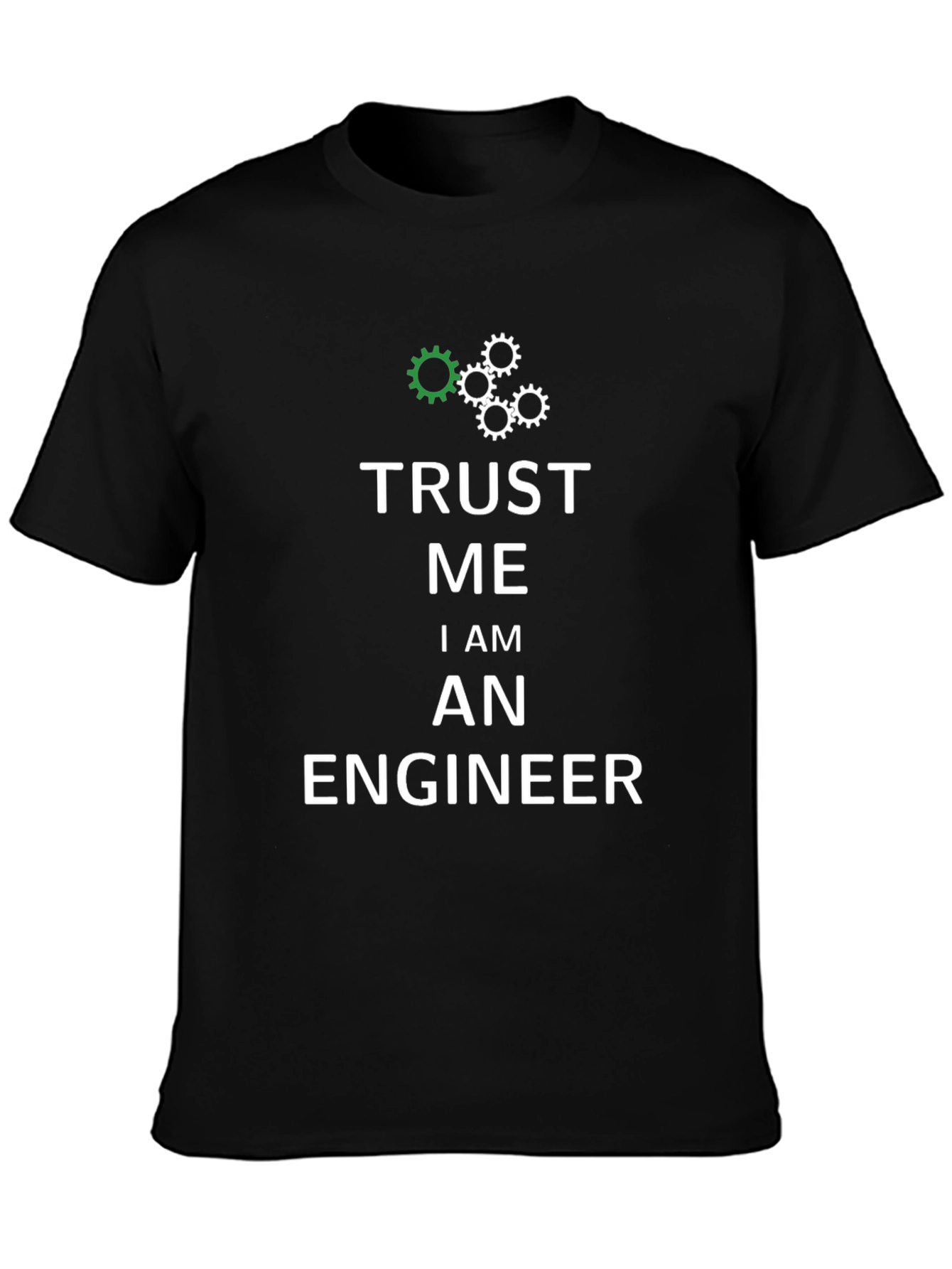 Black Trust Me I'm An Engineer T-Shirt view 3