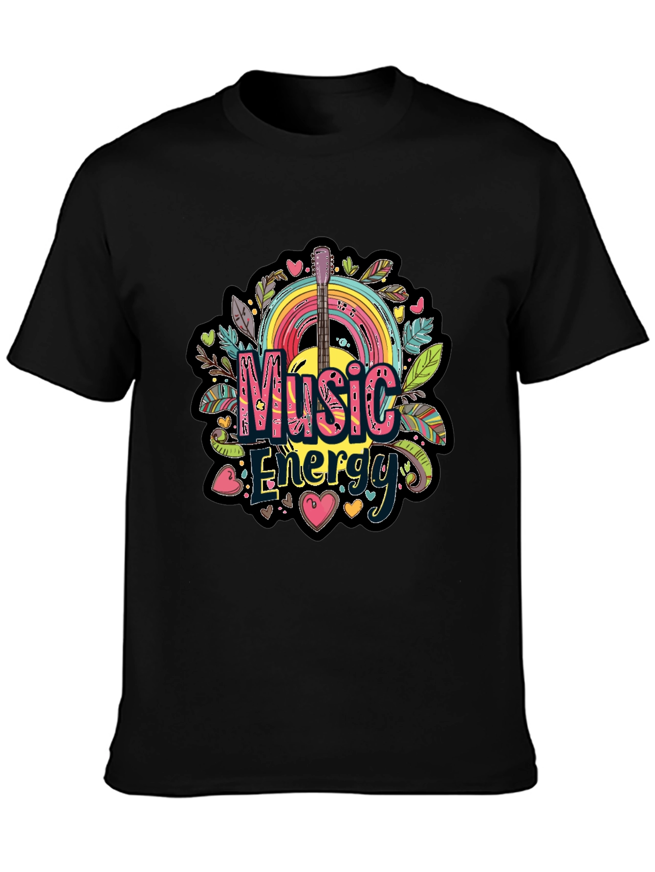 Black Music Energy Graphic Tee view 3
