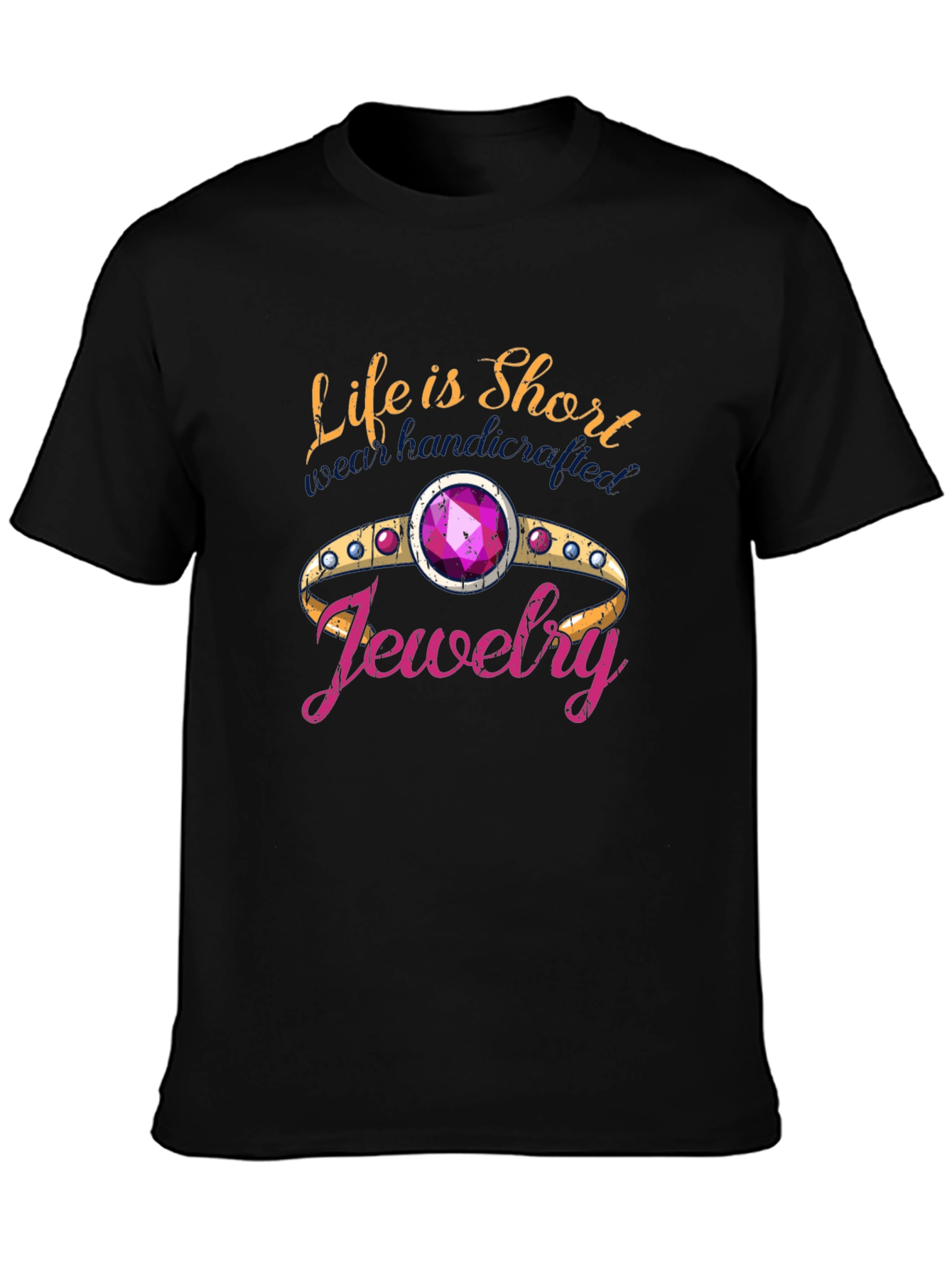 Black Life is Short Buy Jewelry T-Shirt view 3