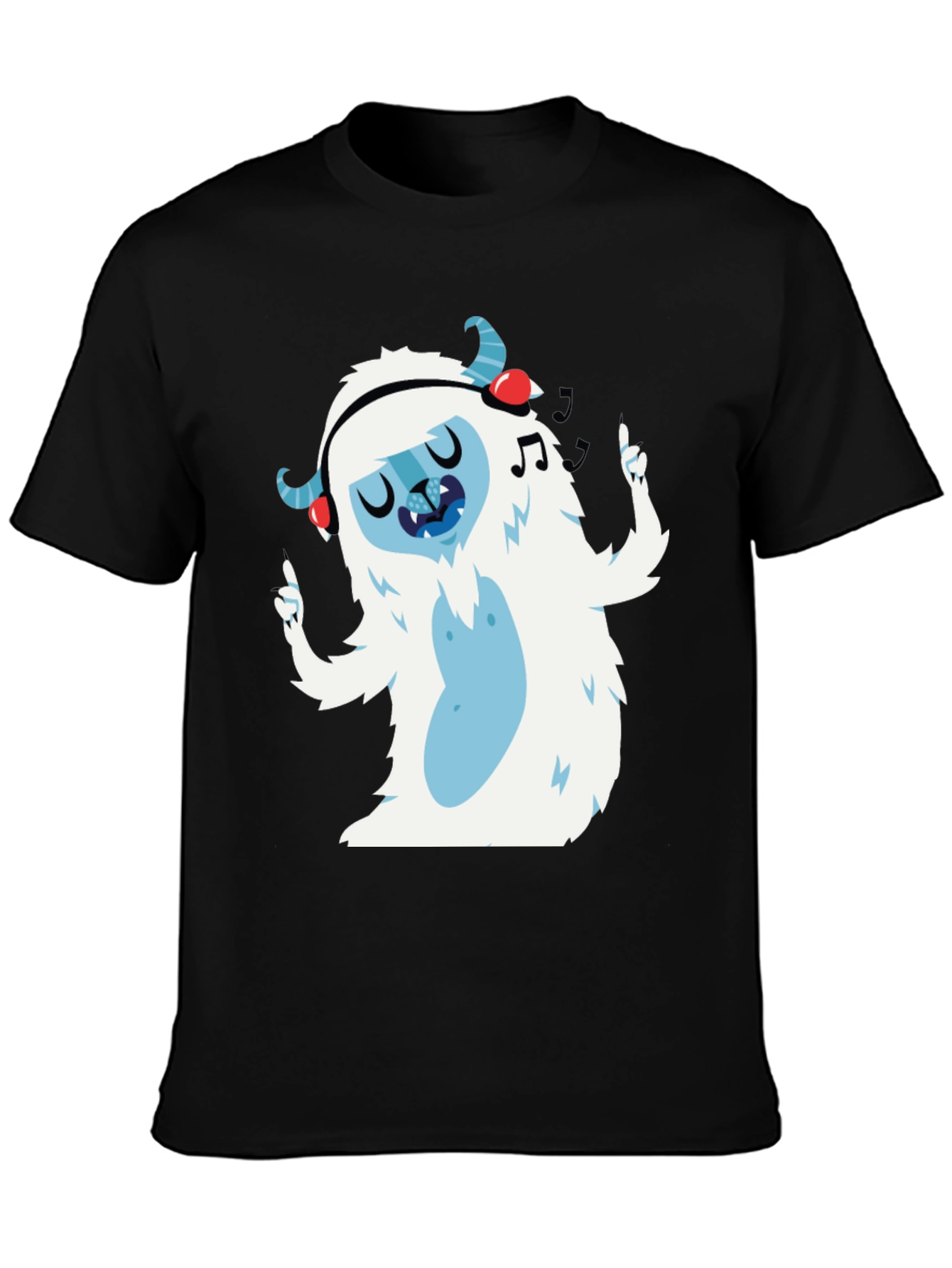 Black Funky Yeti T-Shirt view 3