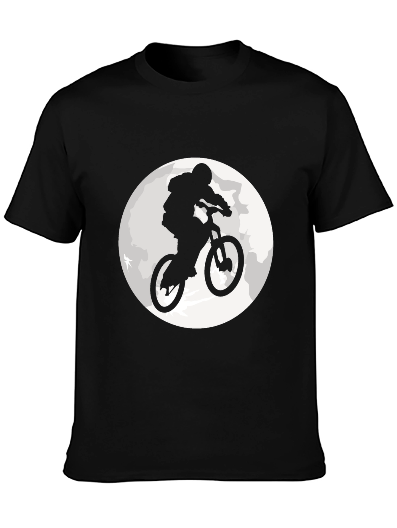 Black Mountain Bike Moon Graphic T-Shirt view 3