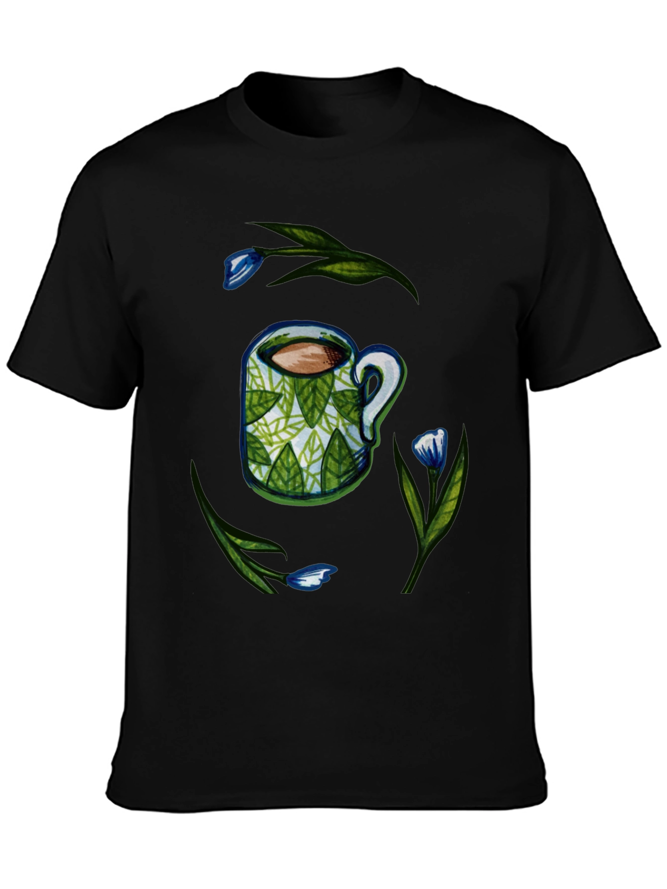 Black Nature Mug T-Shirt - Casual Comfort view 3