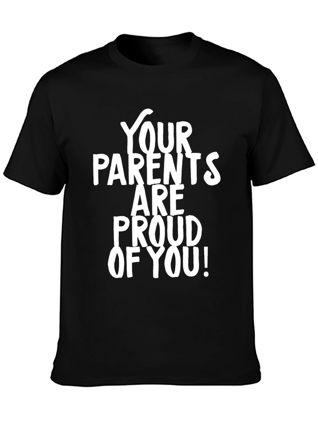 Black Proud Parents Black Graphic Tee view 3