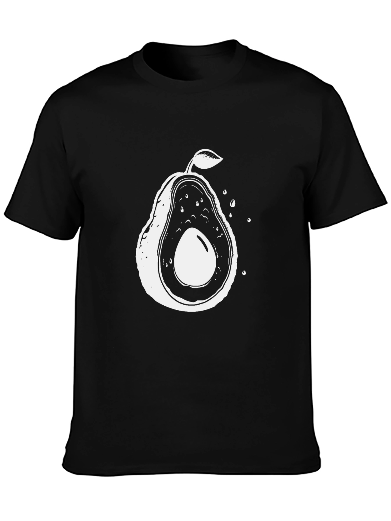 Black Avocado Graphic Tee - Black view 3