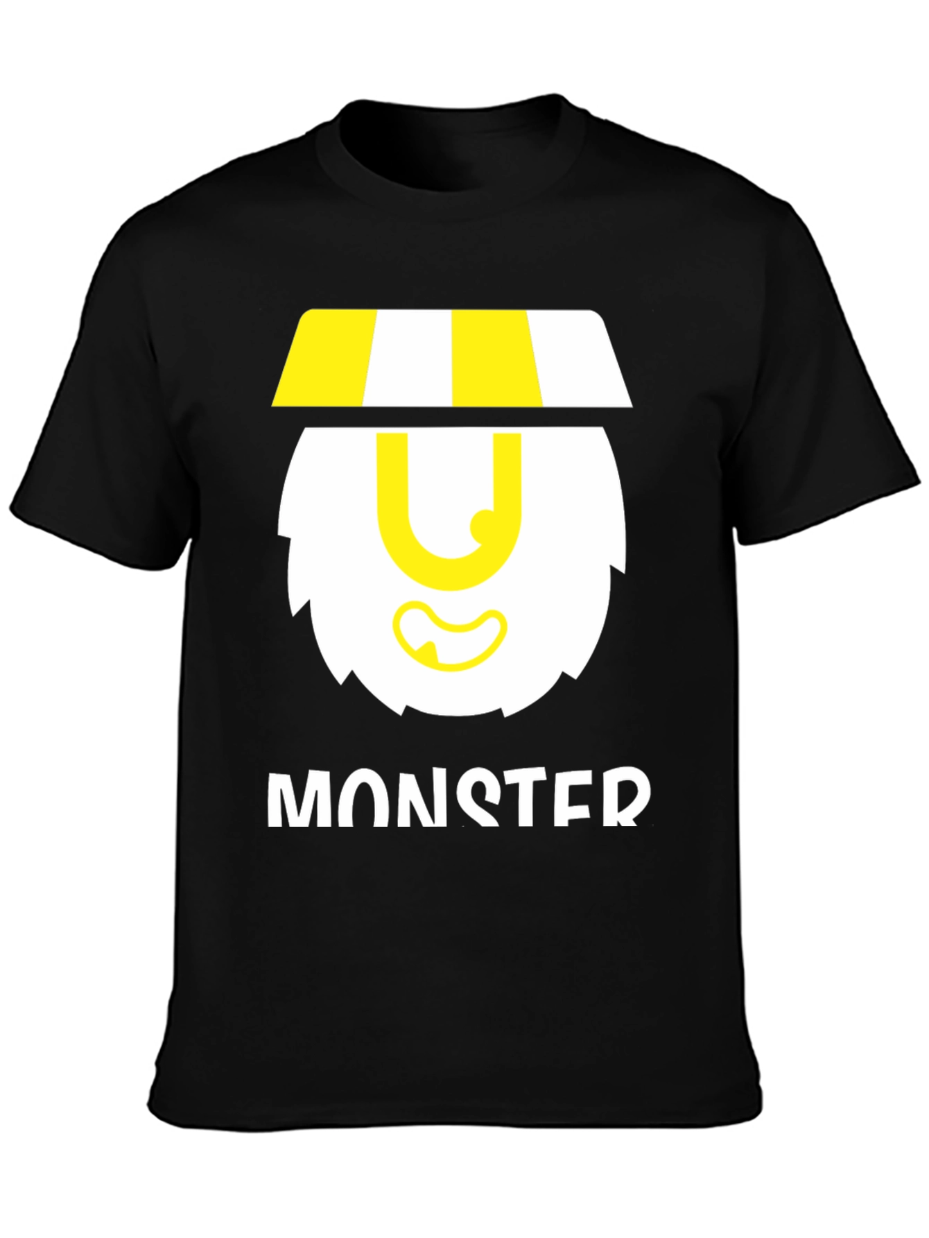 Black Monster Graphic Black T-Shirt view 3
