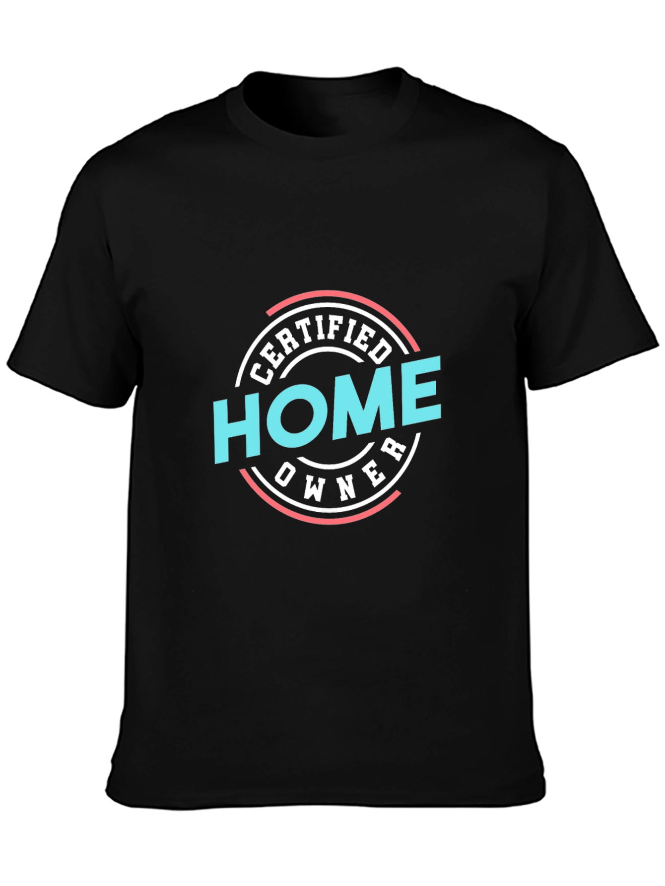 Black Certified Home Owner Tee - New Homeowner Gift view 3