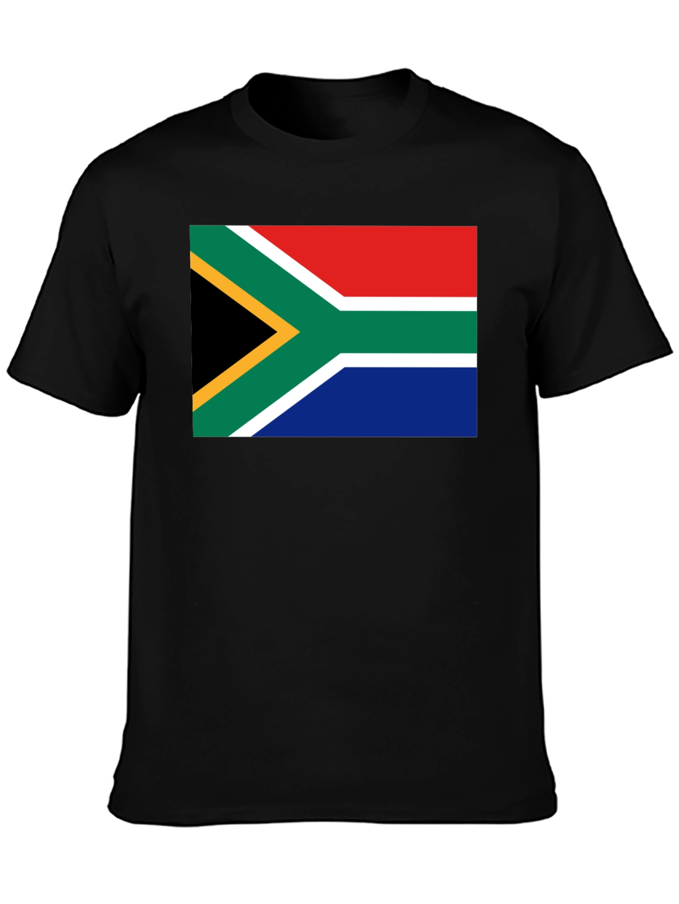 Black South Africa Flag Graphic Tee - Black view 3