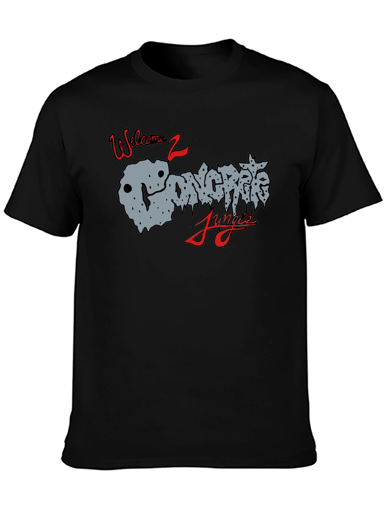 Black Concrete Jungle Tee - Welcome 2 the Jungle view 3