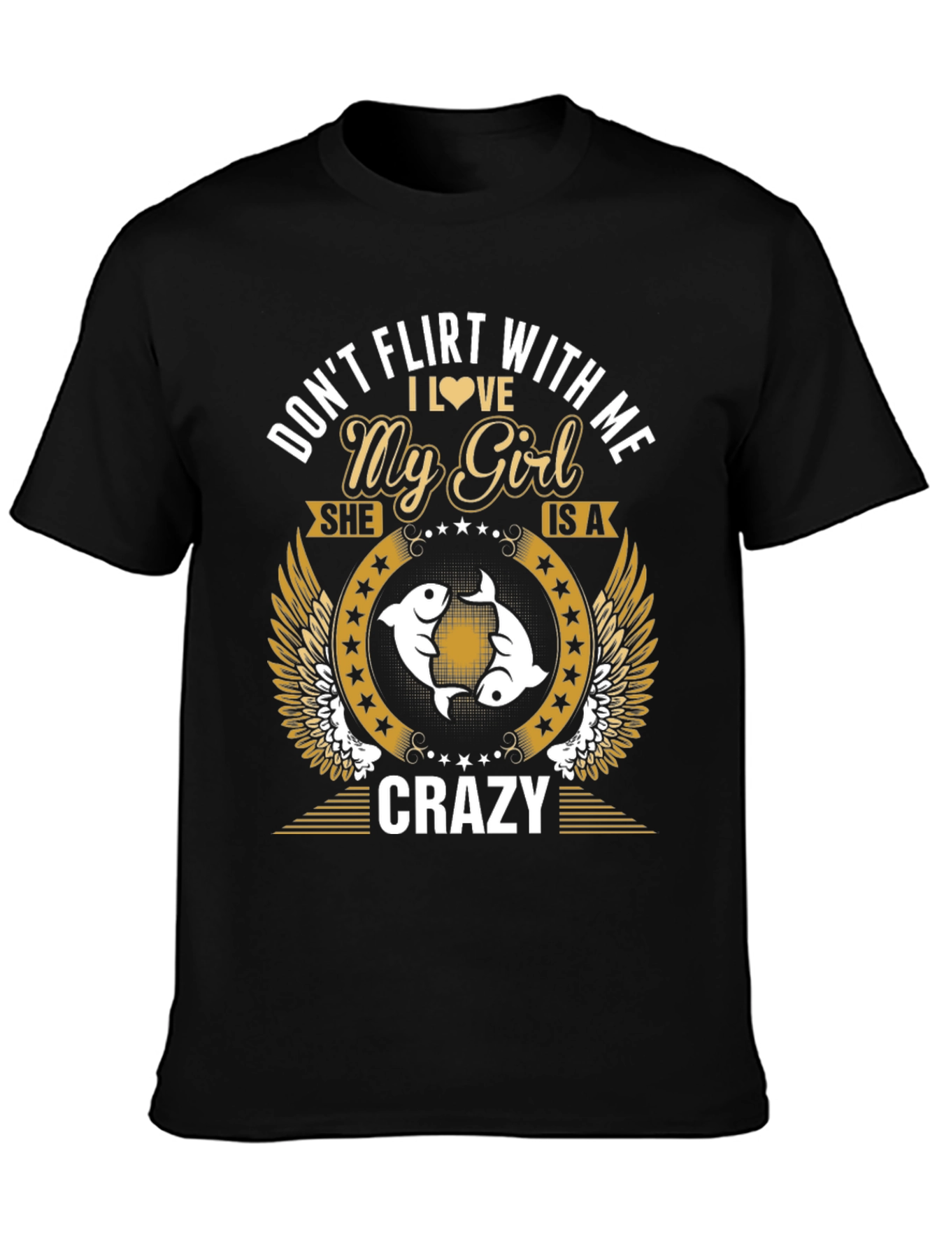 Black Don't Flirt With Me Graphic Tee view 3