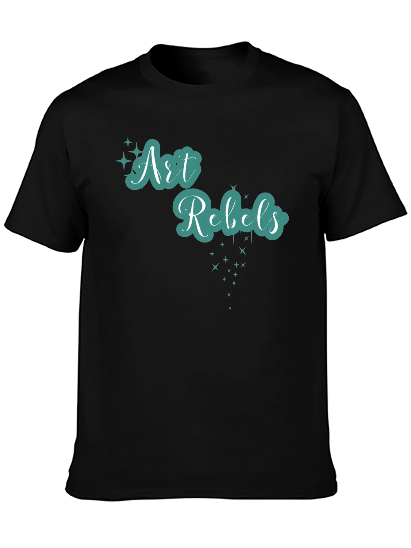 Black Art Rebels Black T-Shirt - Unisex Style view 3