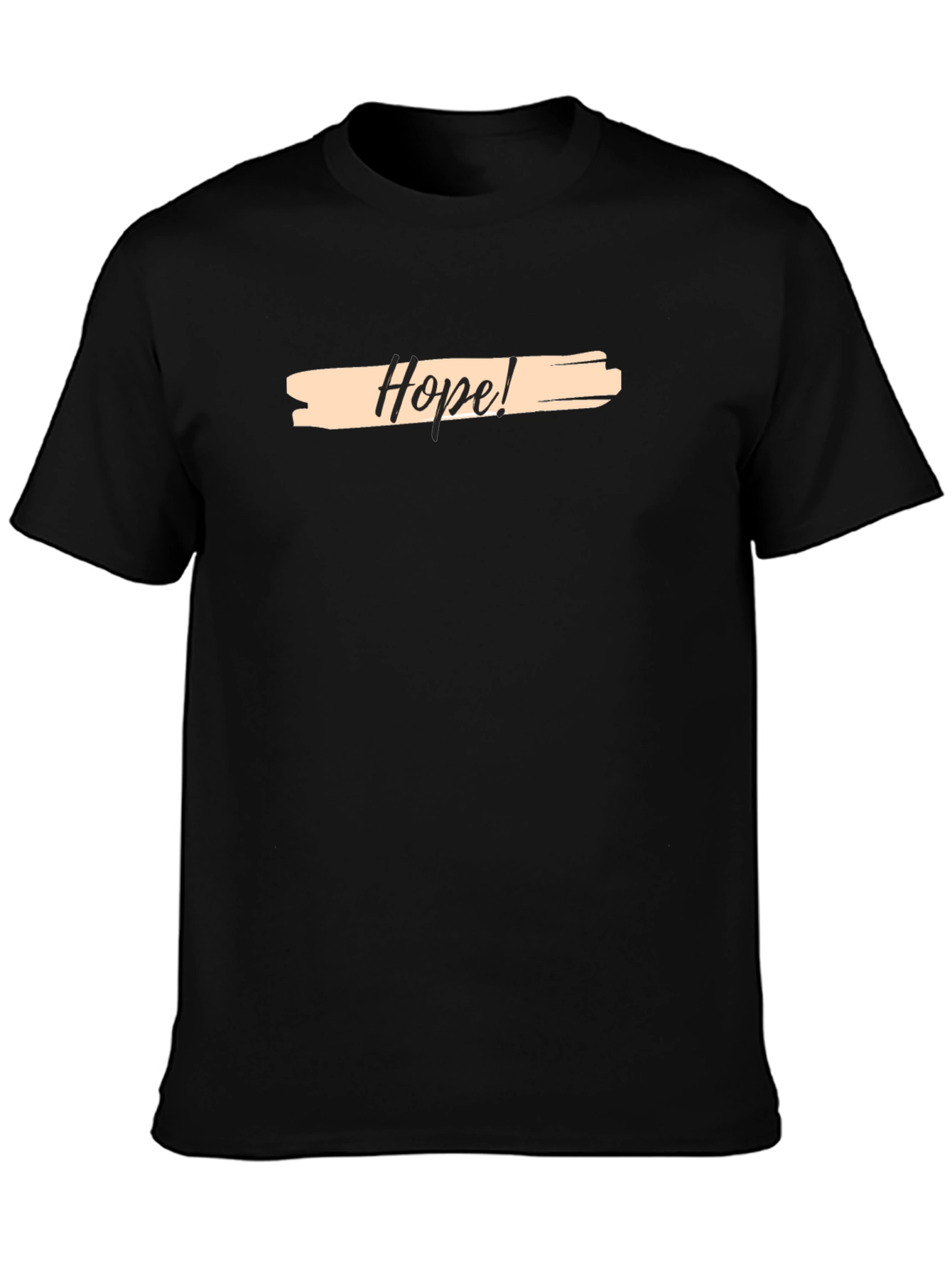 Black Hope Graphic Tee - Men's Black T-Shirt view 3