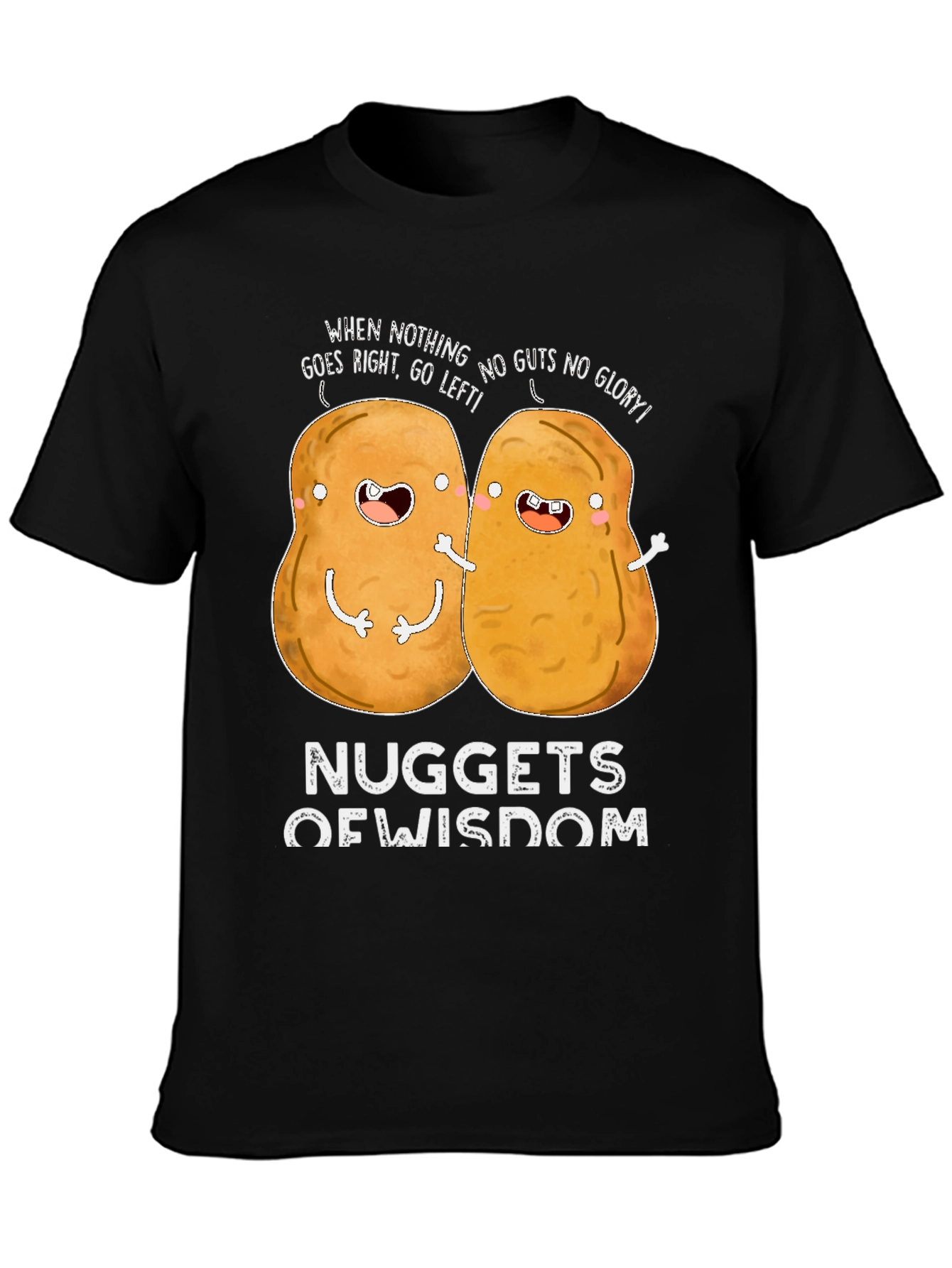 Black Nuggets of Wisdom Funny Graphic T-Shirt view 3