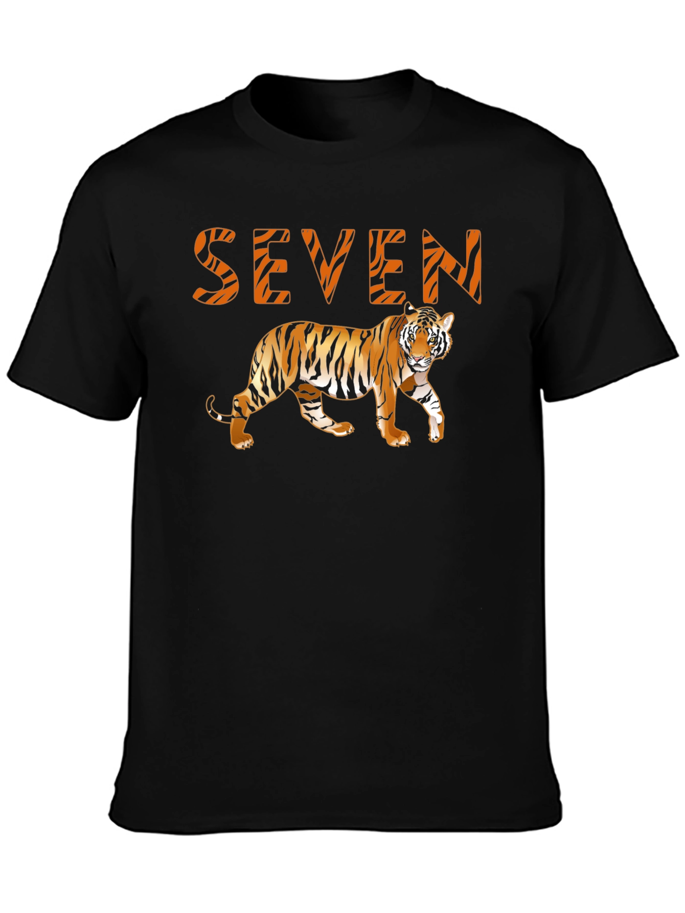 Black Seven Tiger Graphic T-Shirt view 3
