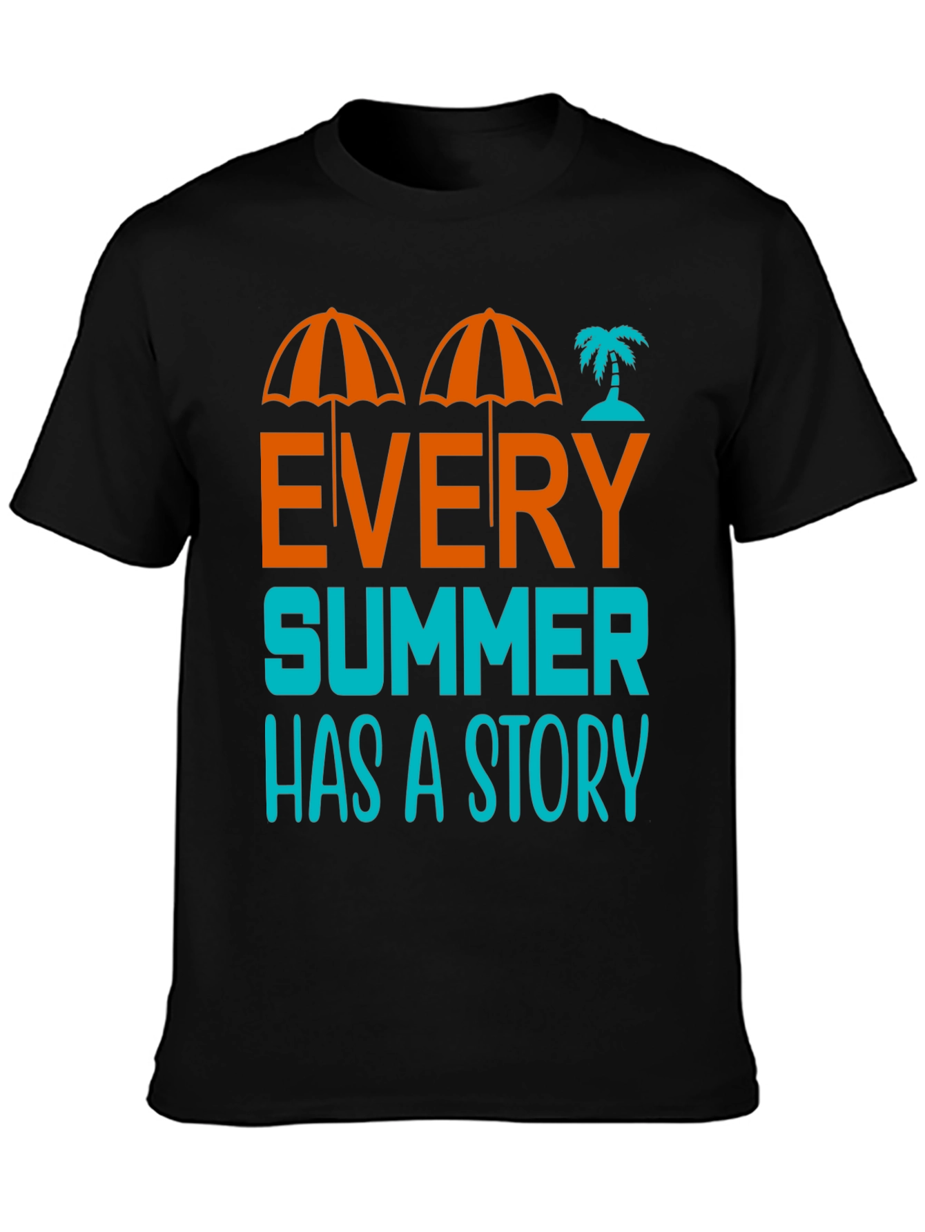 Black Every Summer Has A Story Graphic T-Shirt view 3