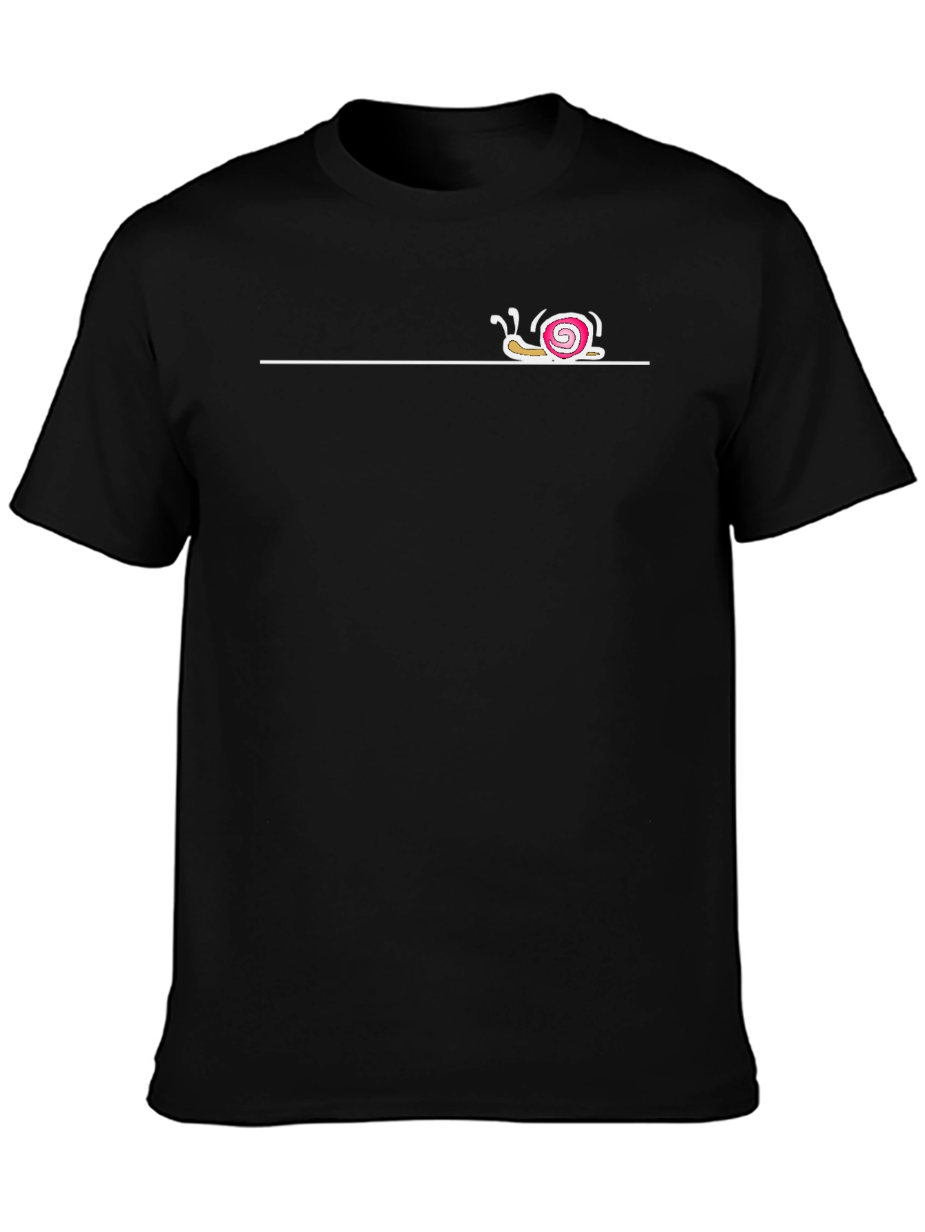 Black Snail Graphic Tee - Relaxed Fit Black T-Shirt view 3