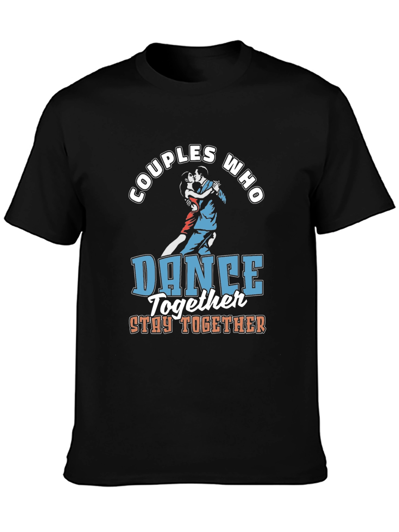 Black Couples Dance Together Graphic Tee view 3