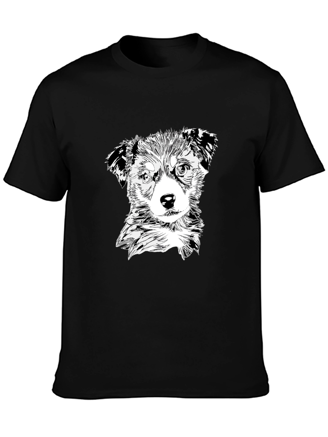 Black Dog Graphic Black T-Shirt view 3