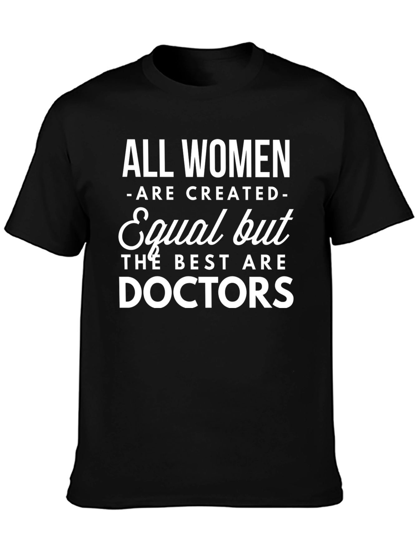 Black All Women Doctors Graphic Print T-Shirt view 3