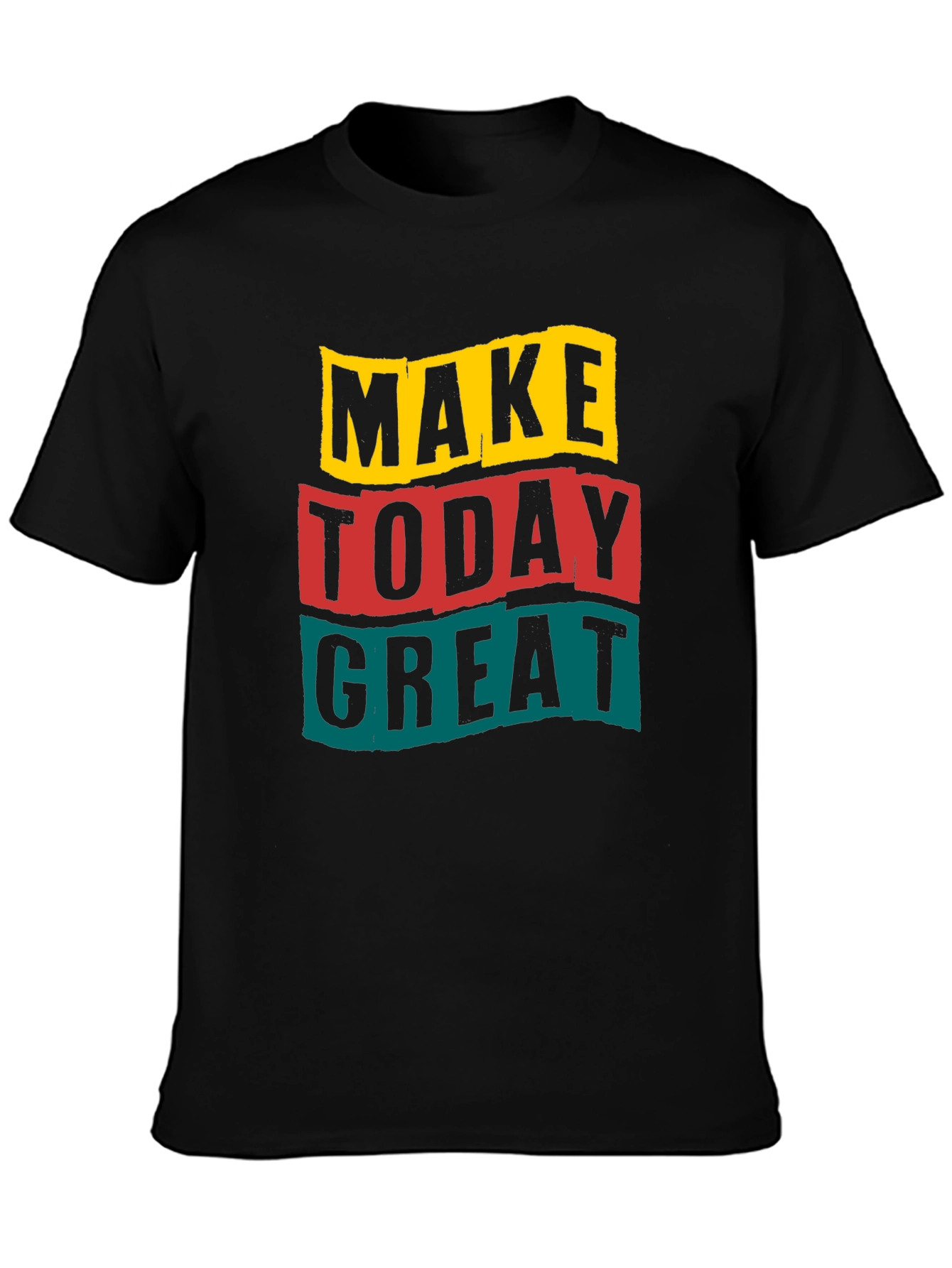 Black Make Today Great Graphic Tee view 3
