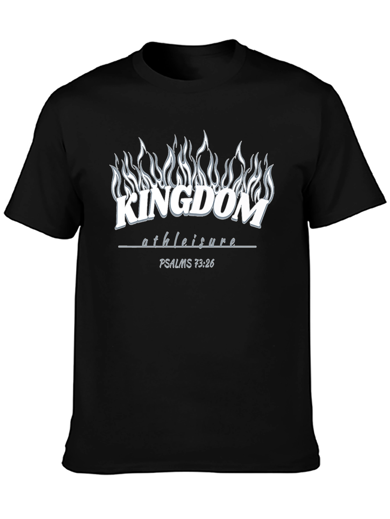 Black Kingdom Athleisure T-Shirt - Psalms 73:26 Graphic Tee view 3