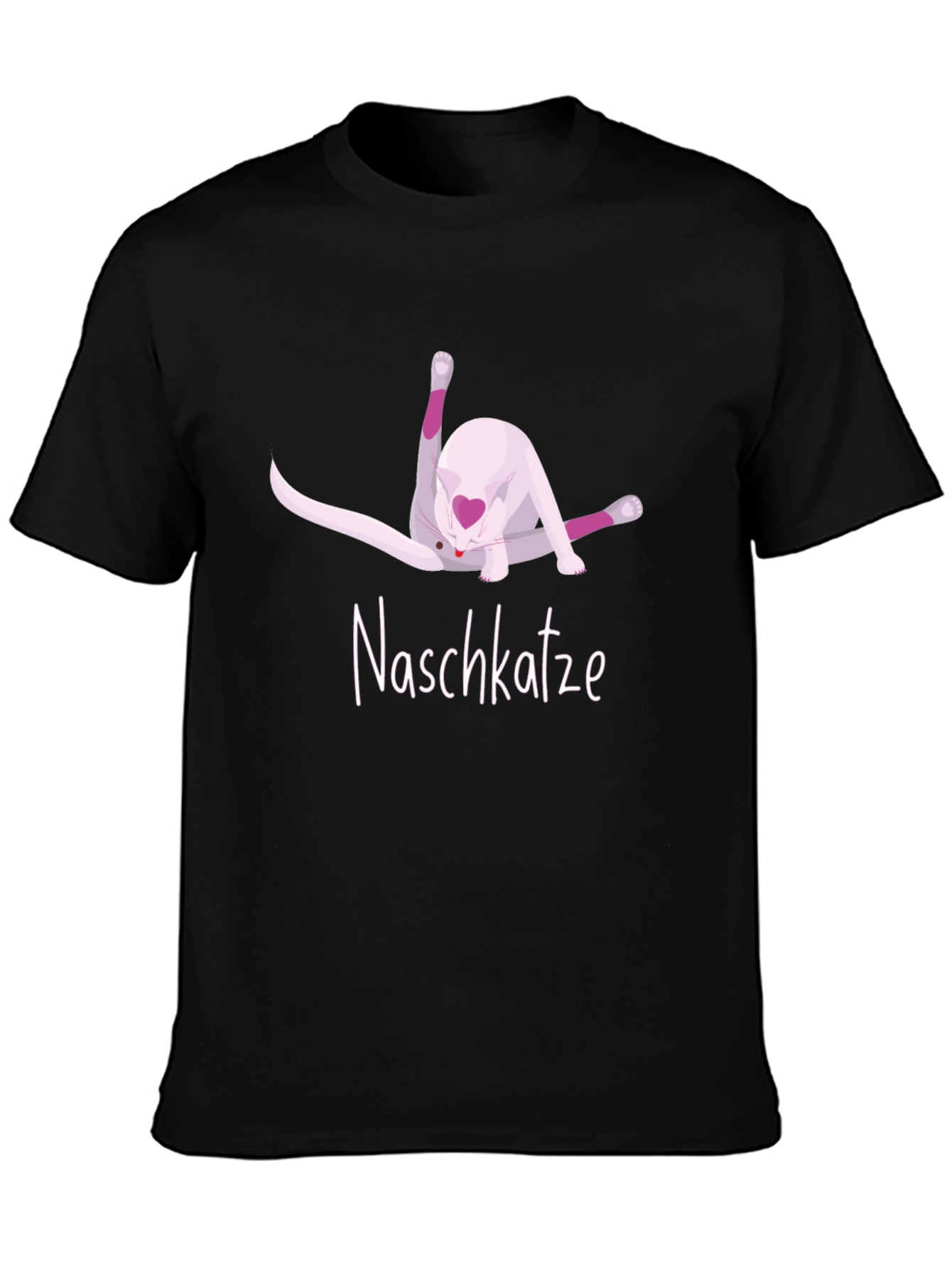 Black Naschkatze Cat T-Shirt view 3